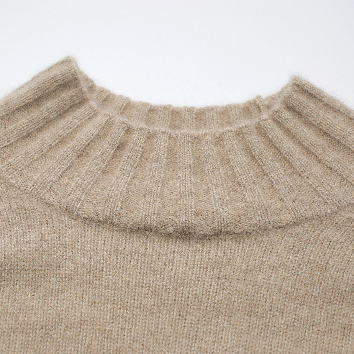 100% Cashmere Mock Neck Knit Sweater