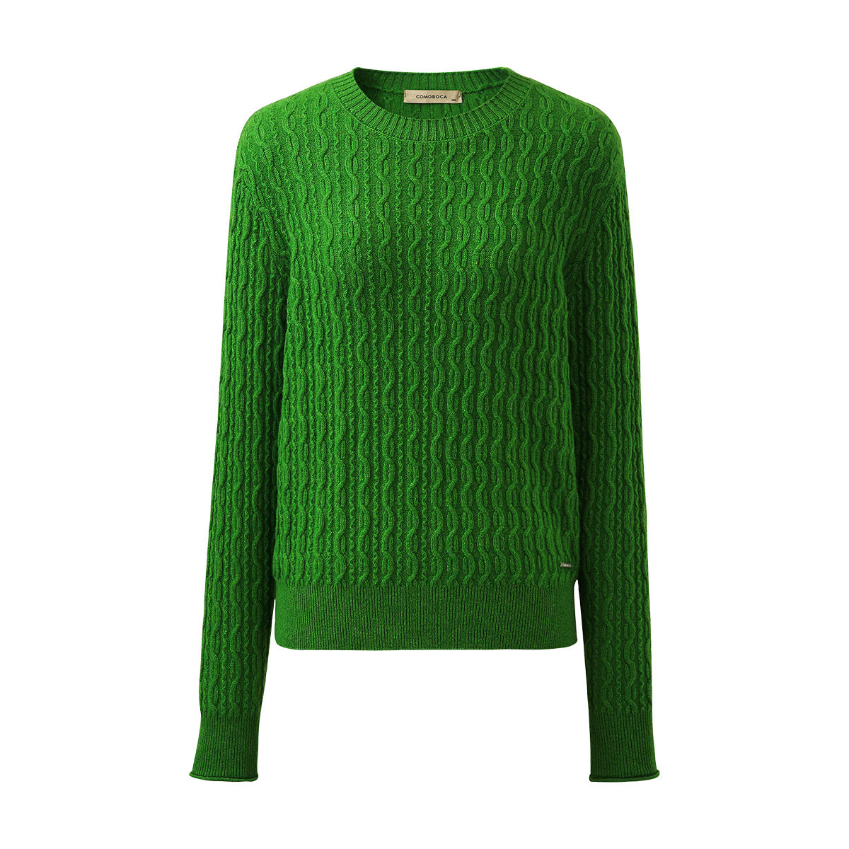 100% Cashmere Classic Cable Knit Sweater