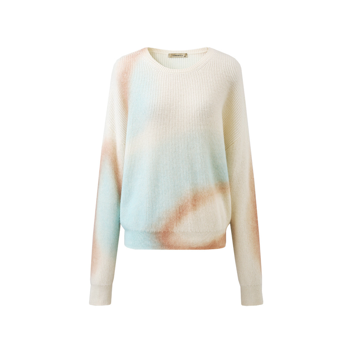 100% Cashmere Gradient Color Soft Knit Sweater