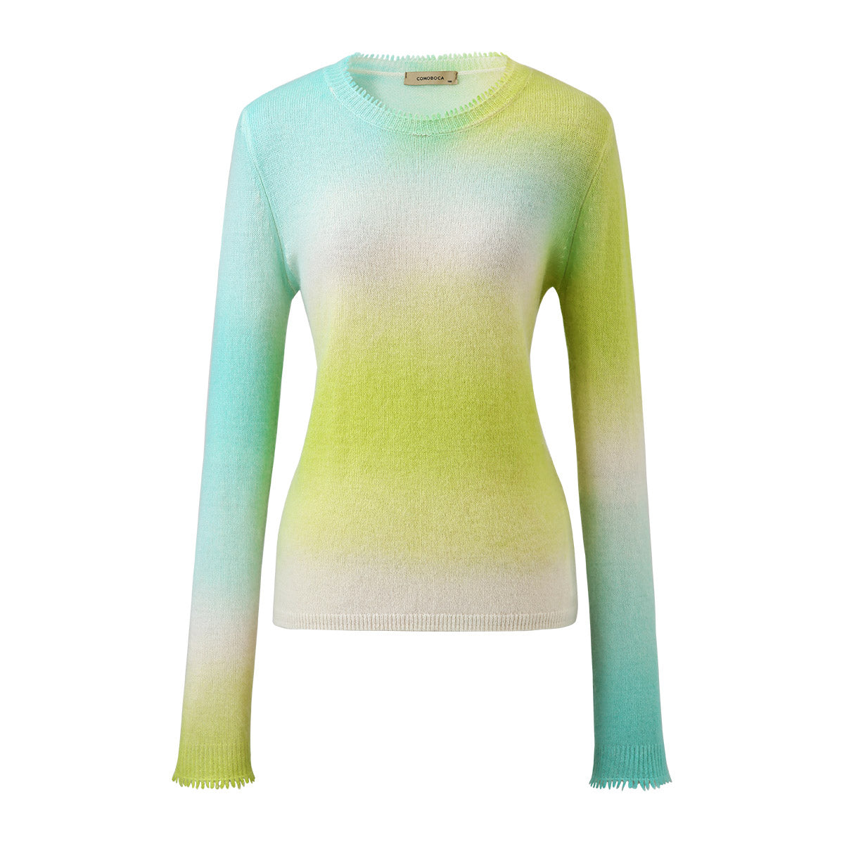 100% Cashmere Soft Gradient Ombre Cashmere Sweater