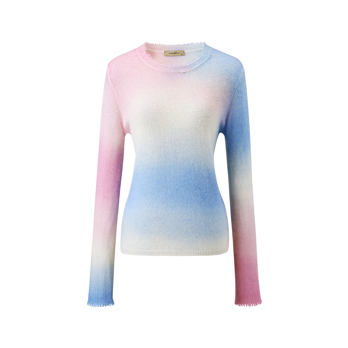 100% Cashmere Soft Gradient Ombre Cashmere Sweater