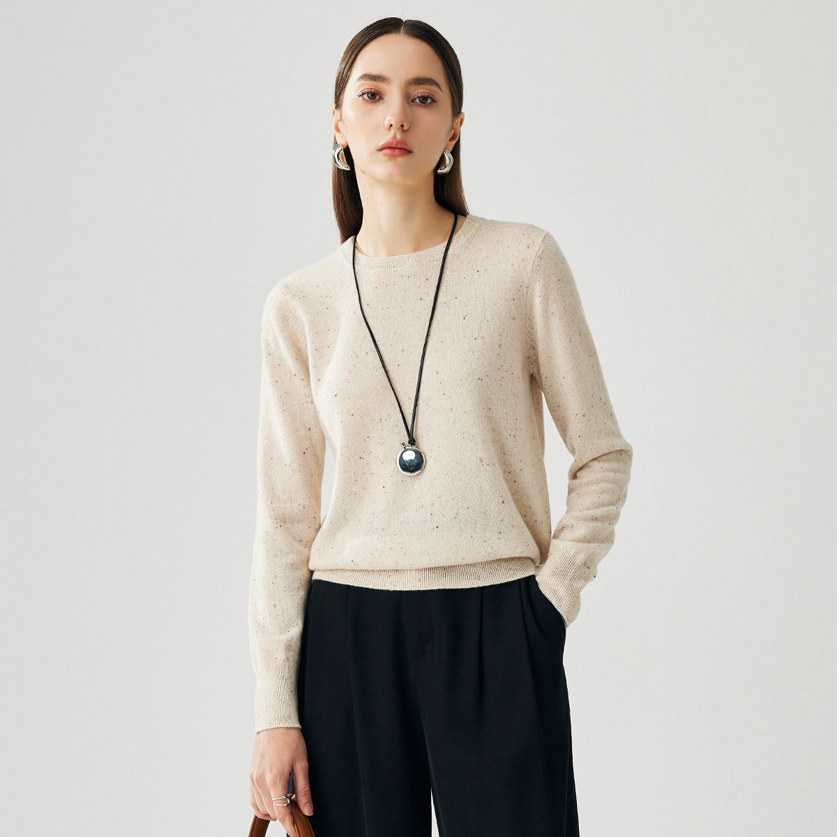 100% Cashmere Crewneck Sweater