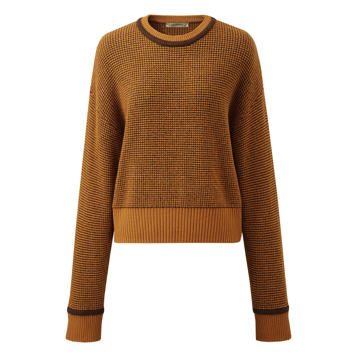 100% Wool Colorblock Raglan Sleeve Sweater