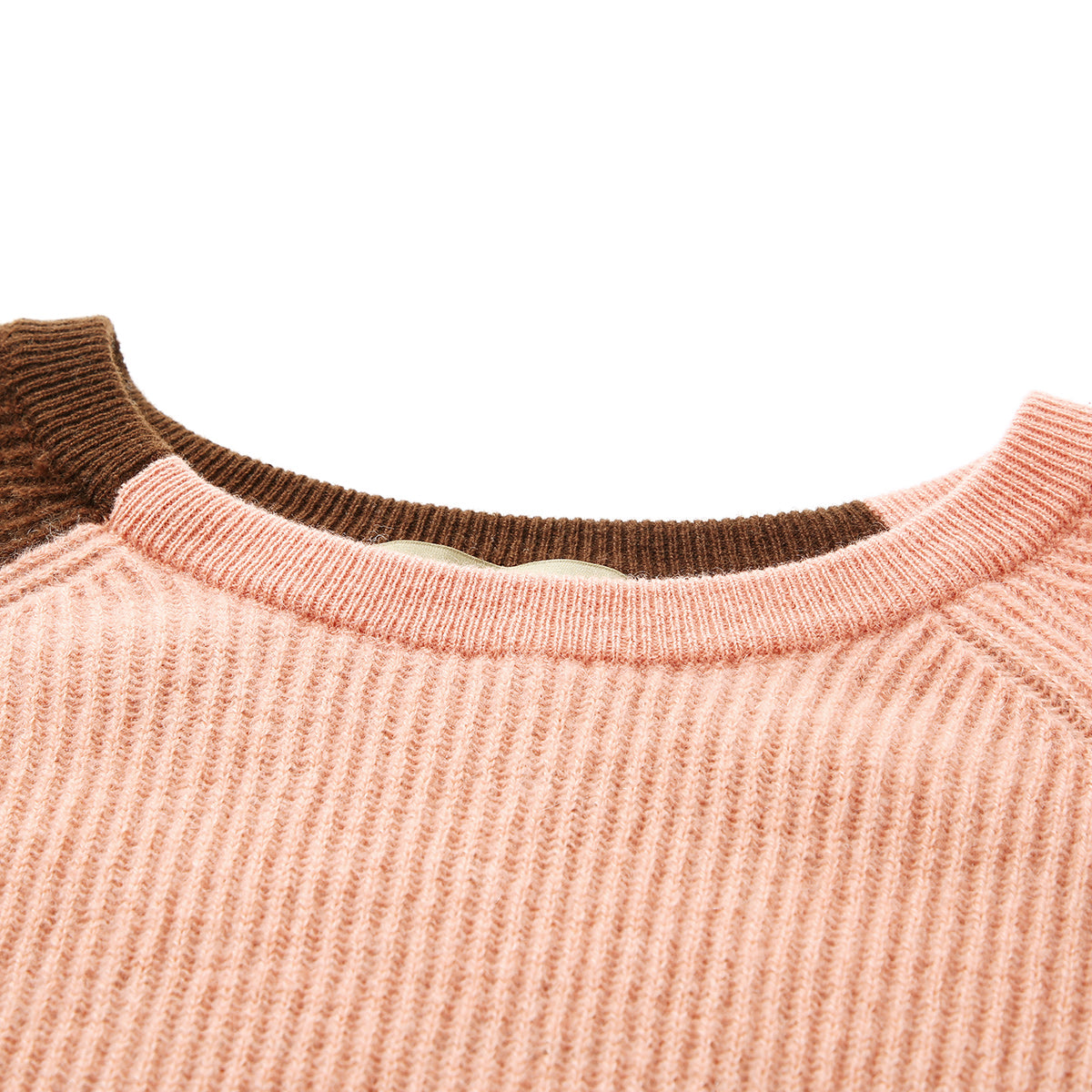 100% Cashmere Color Block Soft Knit Sweater