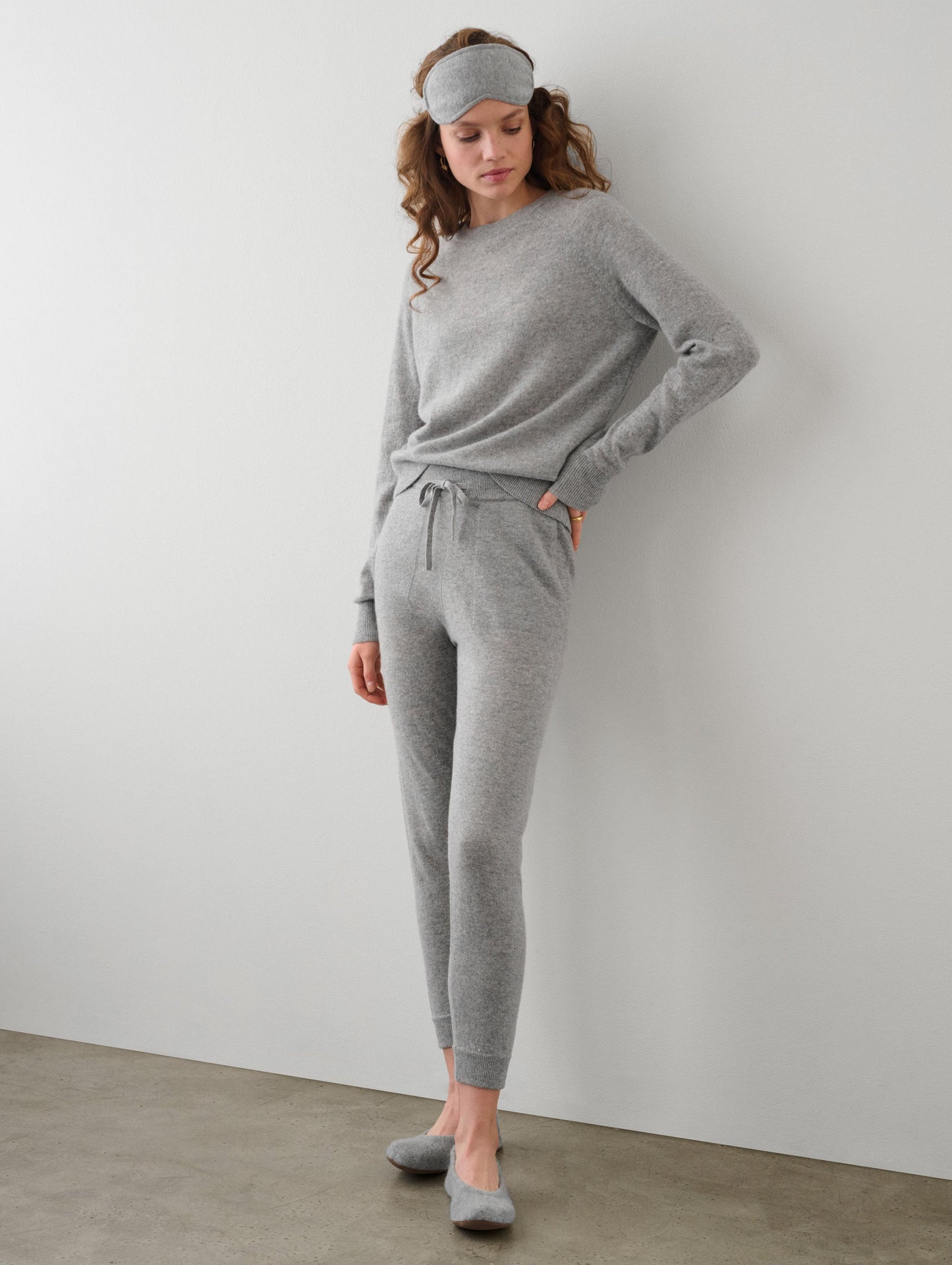 Cashmere Rib Trim Sweatshirt