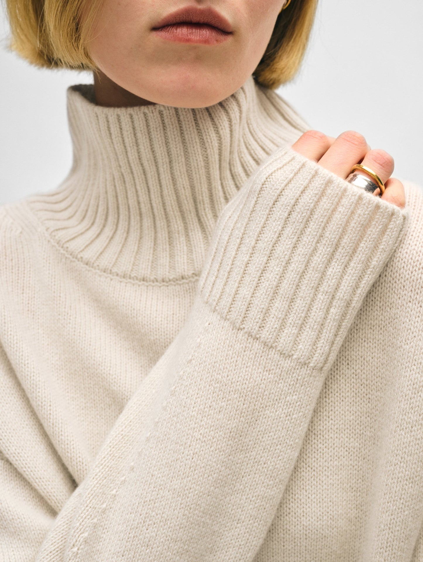 Merino Cashmere Standneck