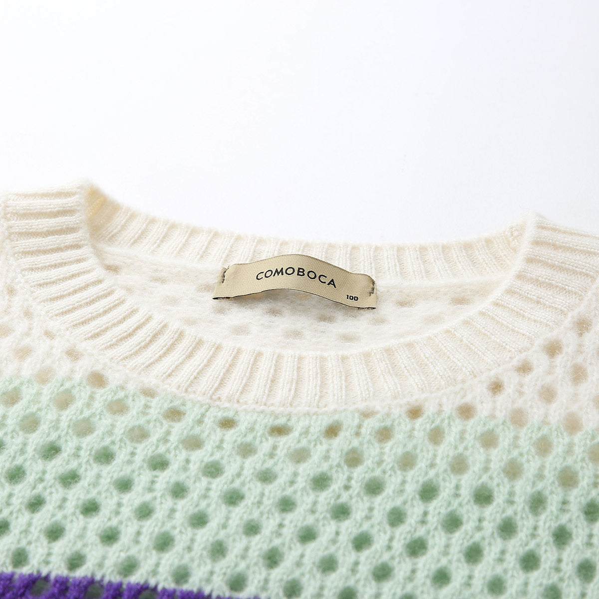 100% Cashmere Colorful Stripes Knit Sweater