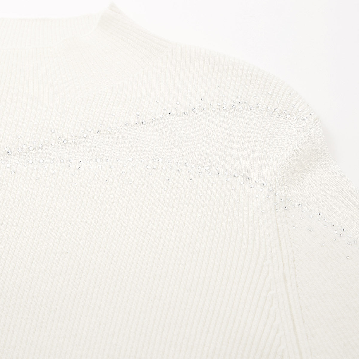 100% Wool Cozy Ribbed Mock Neck Sweater