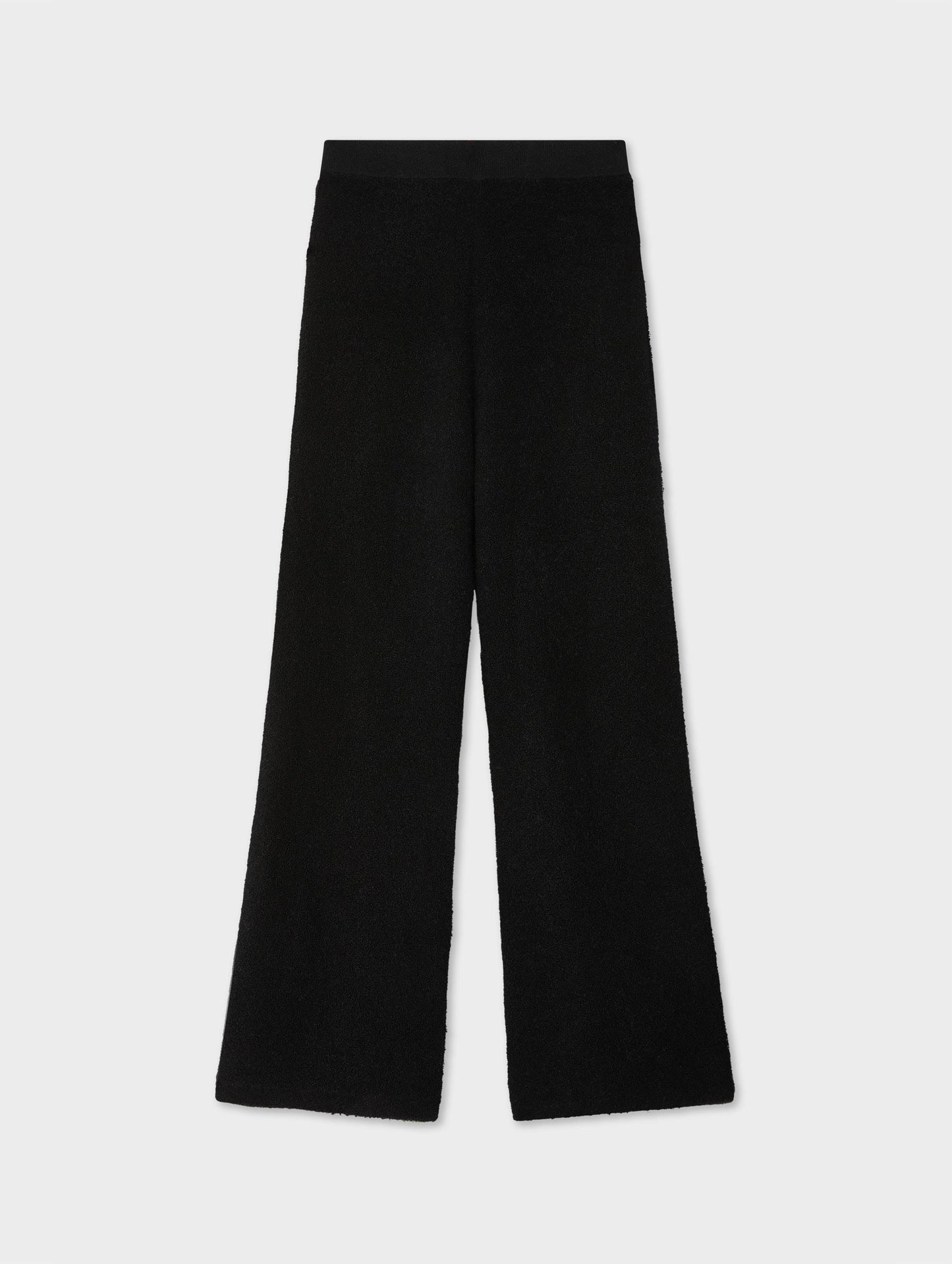 Merino Cashmere Bouclé Wide Leg Pant