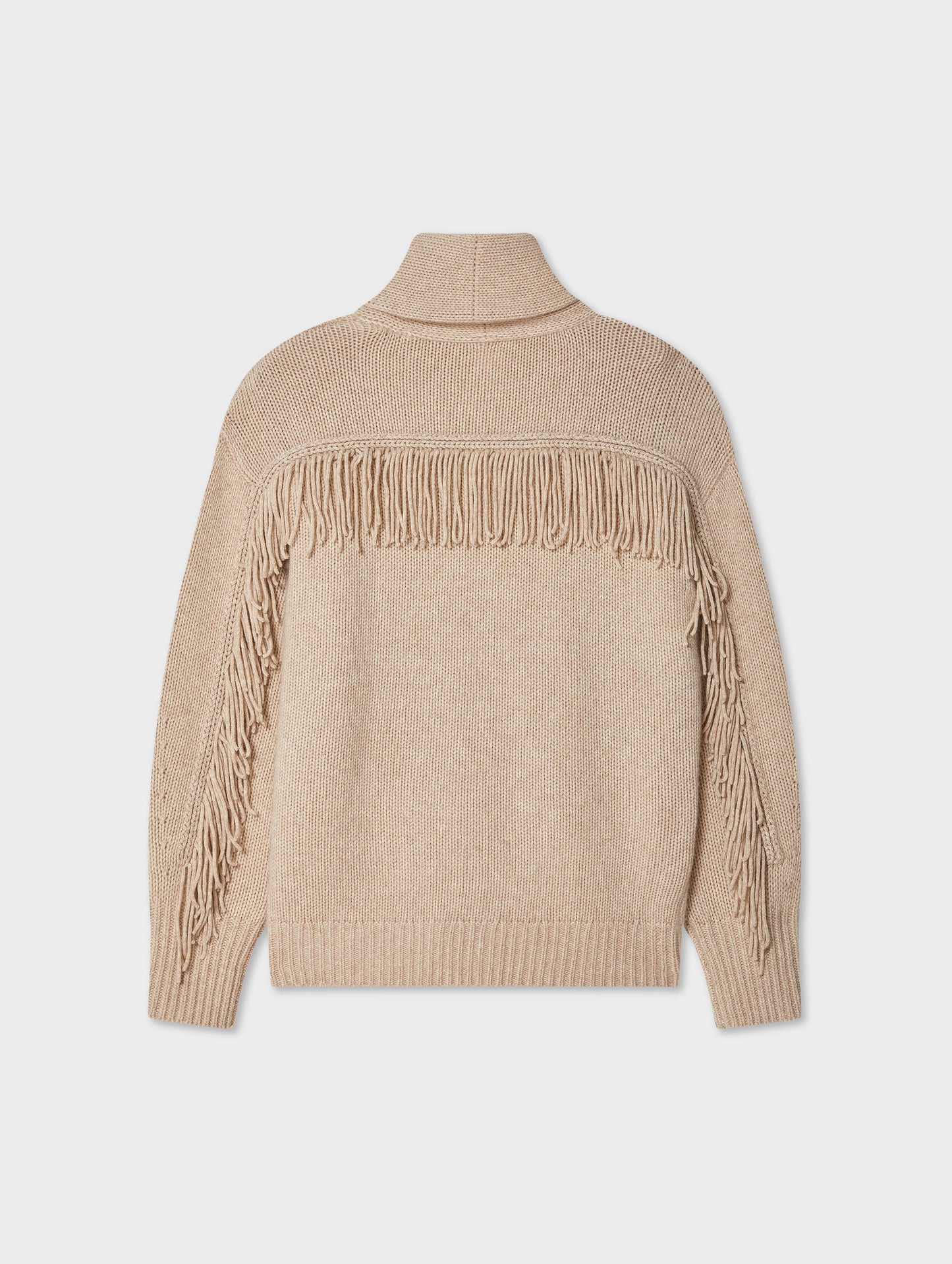 Cashmere Blend Luxe Fringe Coatigan