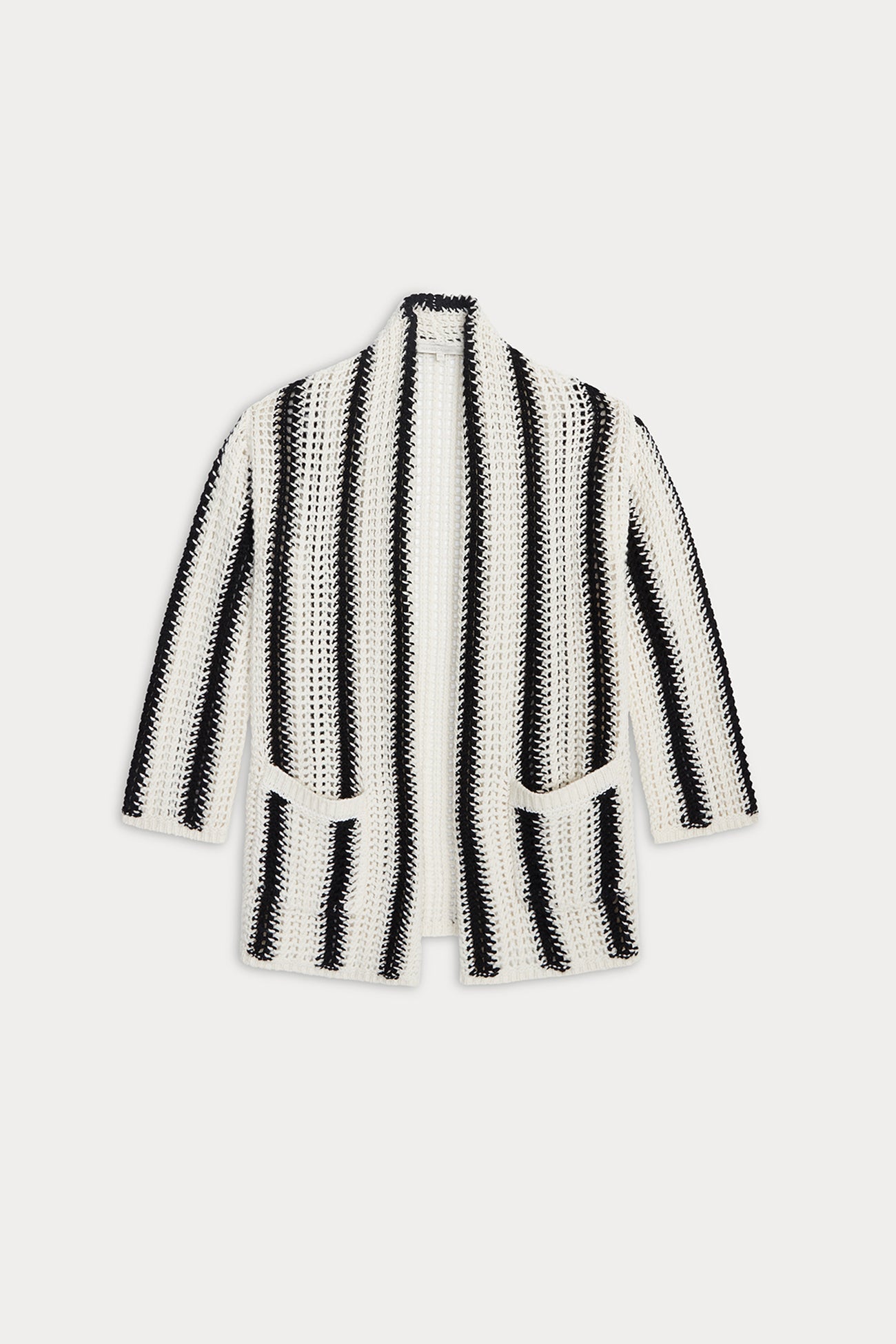 DEJA STRIPED CASHMERE CARDIGAN