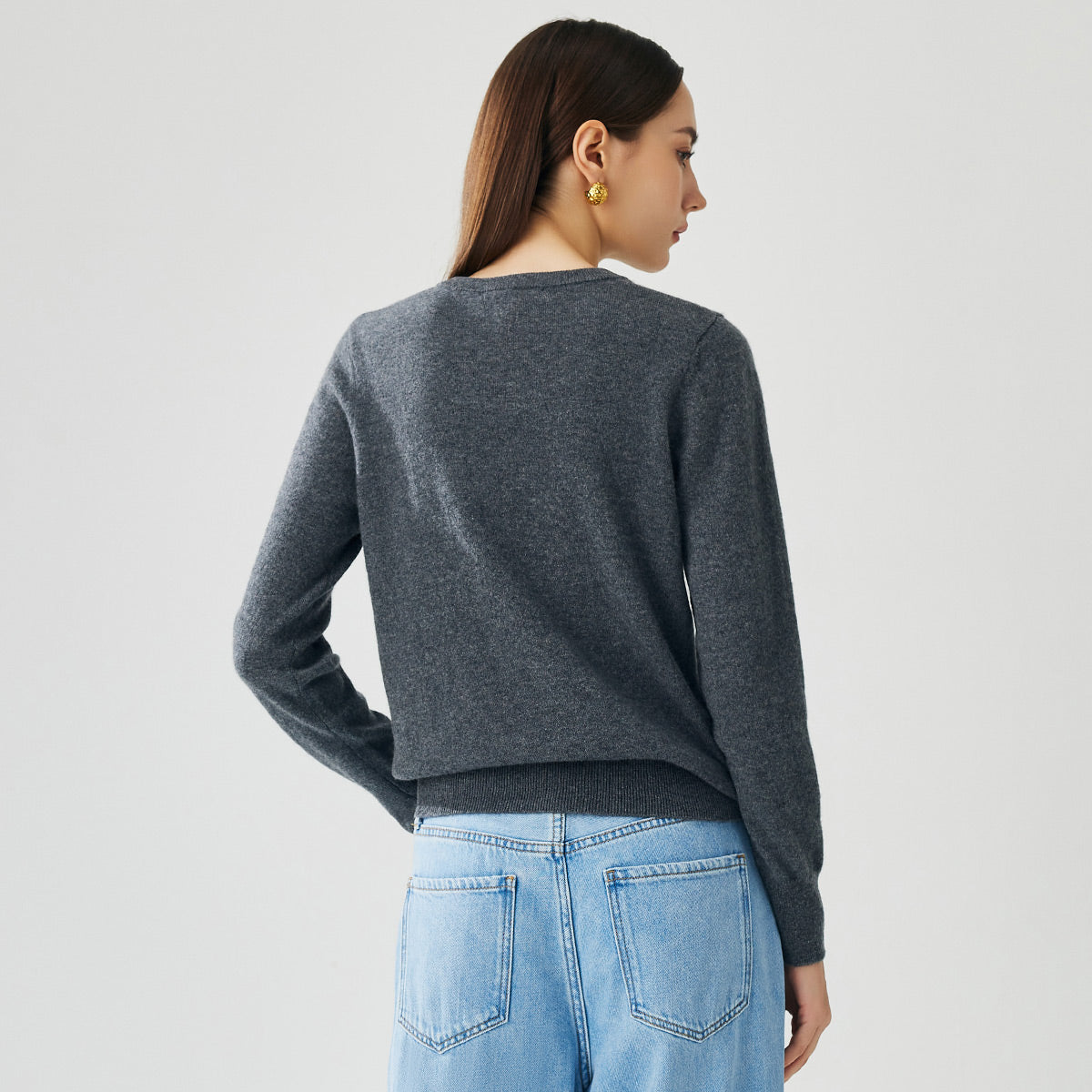 100% Cashmere Crewneck Sweater