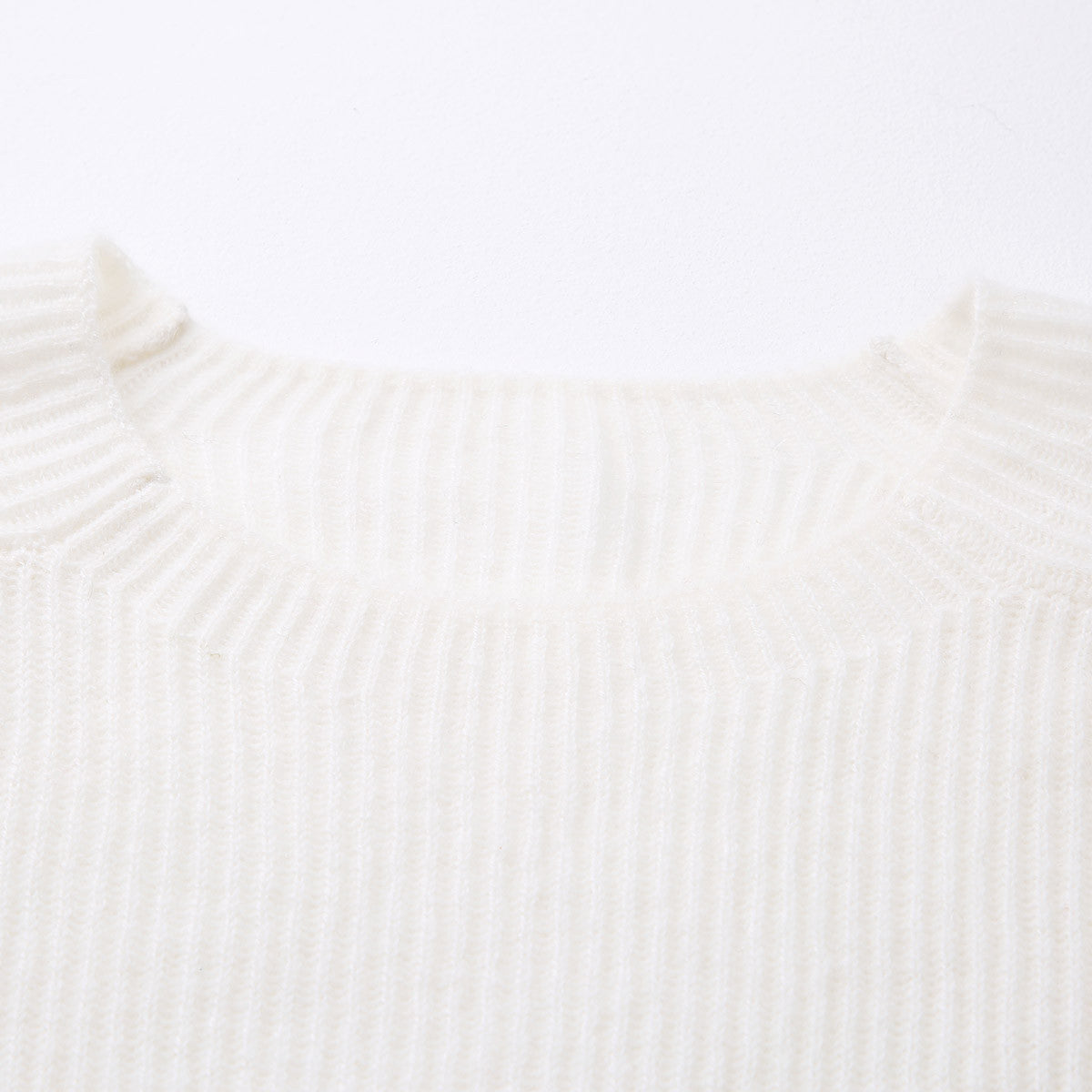 100% Cashmere Loose Round Neck Knit Sweater