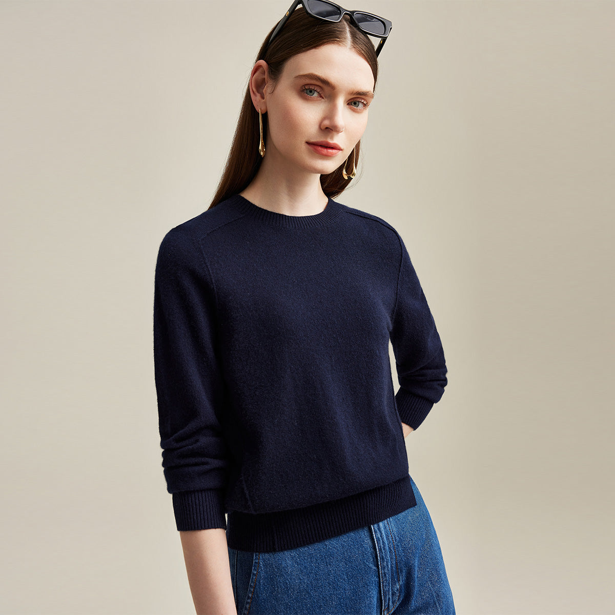 100% Cashmere Soft Knit Pullover Sweater