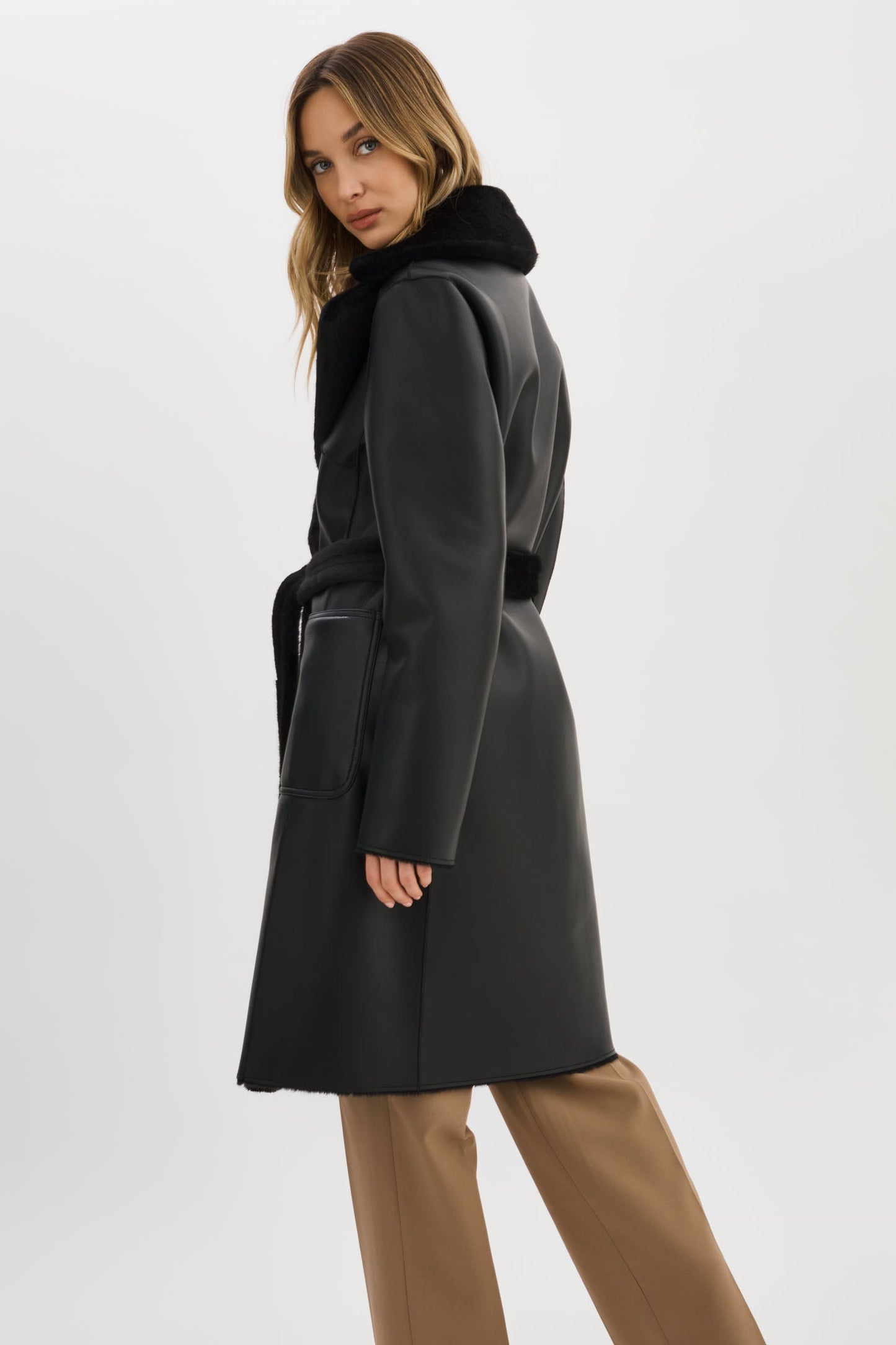 ABIGAIL | Faux Shearling Reversible Coat