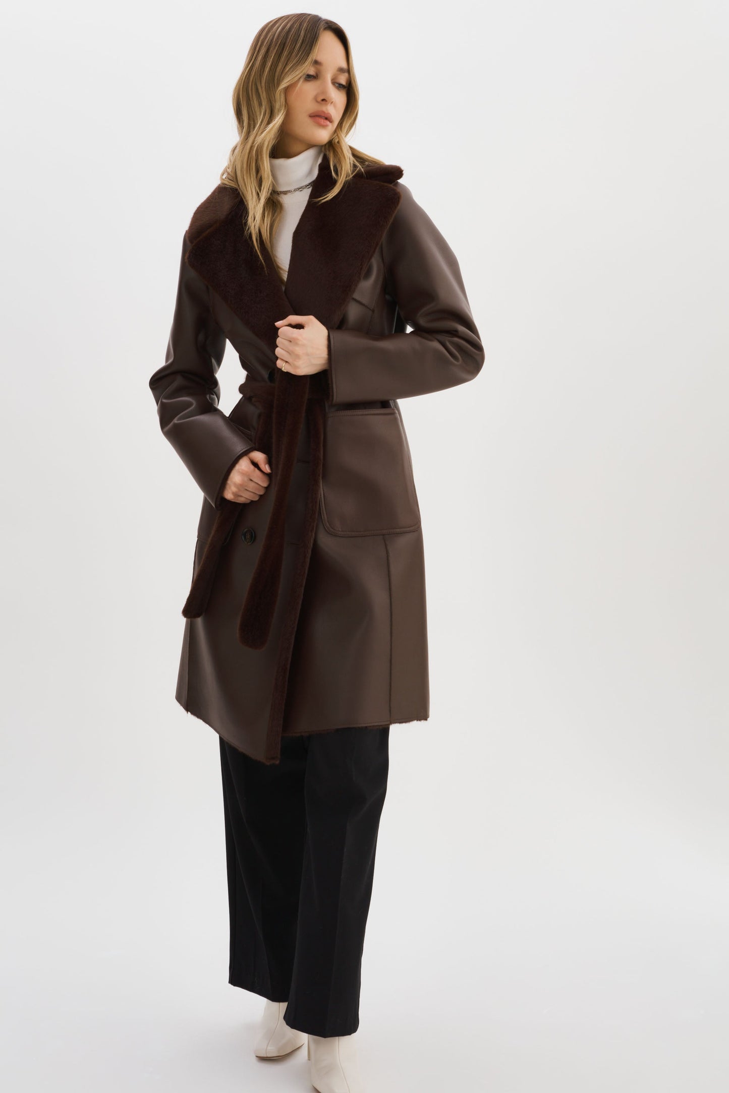 ABIGAIL | Faux Shearling Reversible Coat