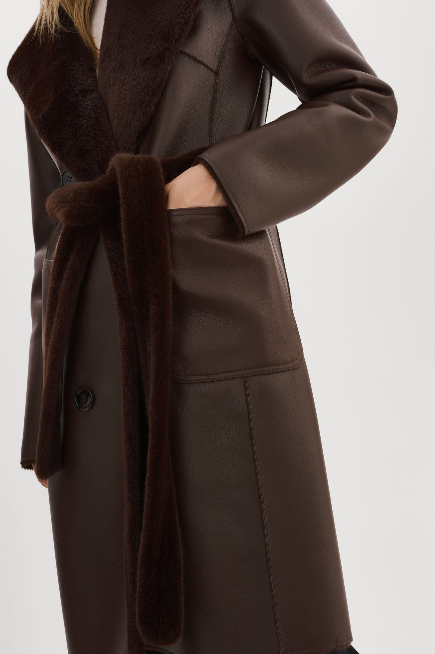 ABIGAIL | Faux Shearling Reversible Coat