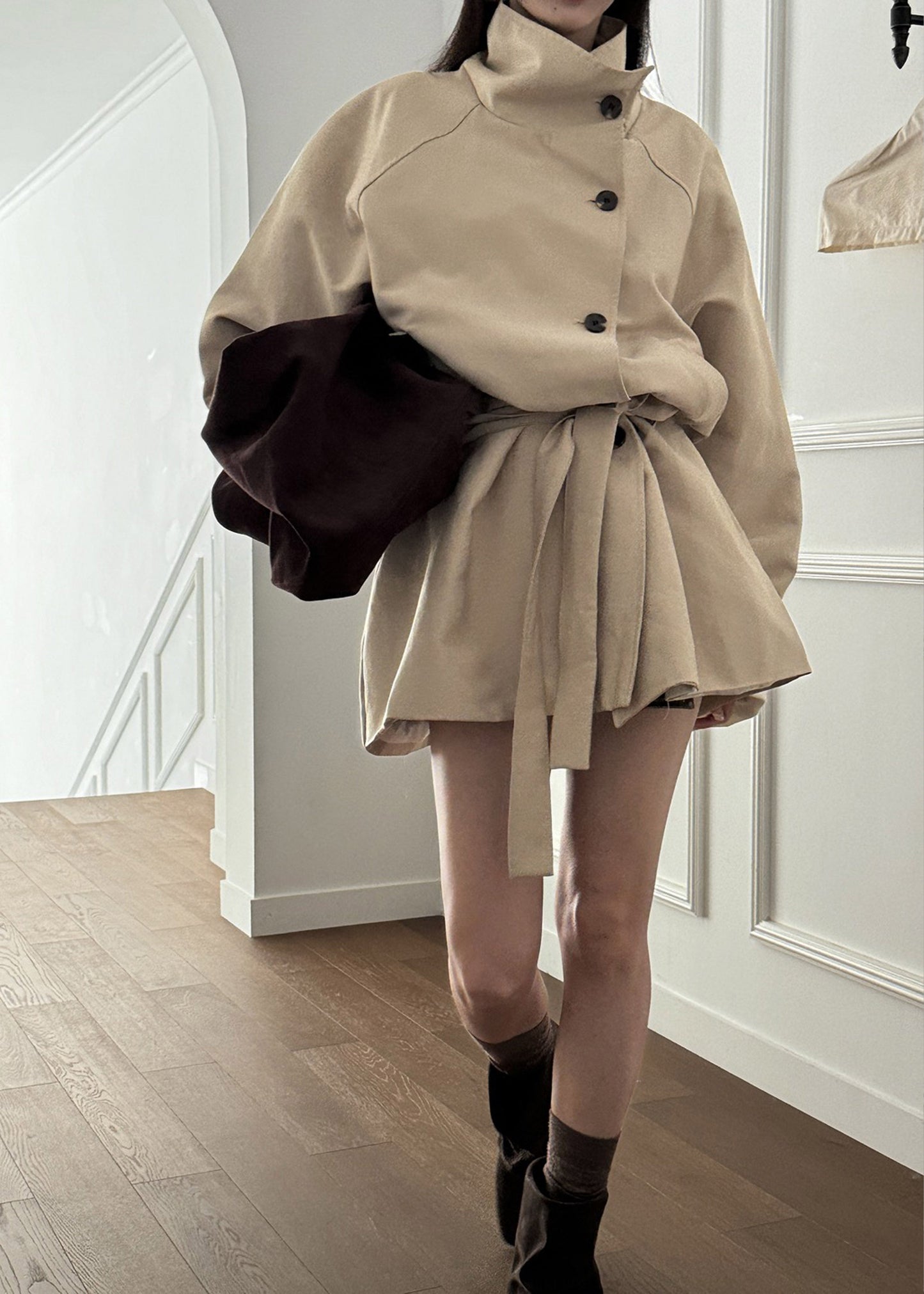 Alberta Short Trench - Beige