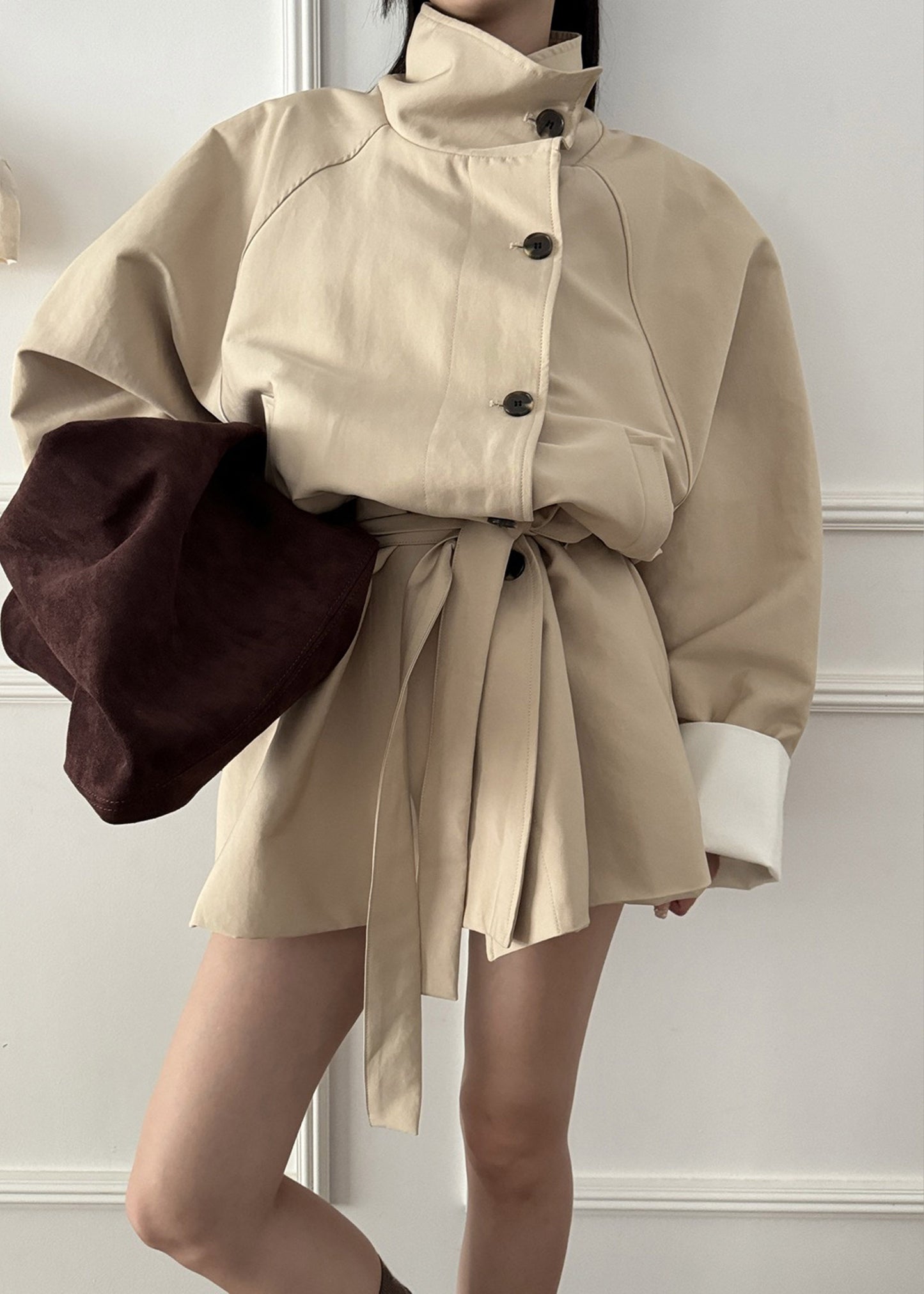 Alberta Short Trench - Beige