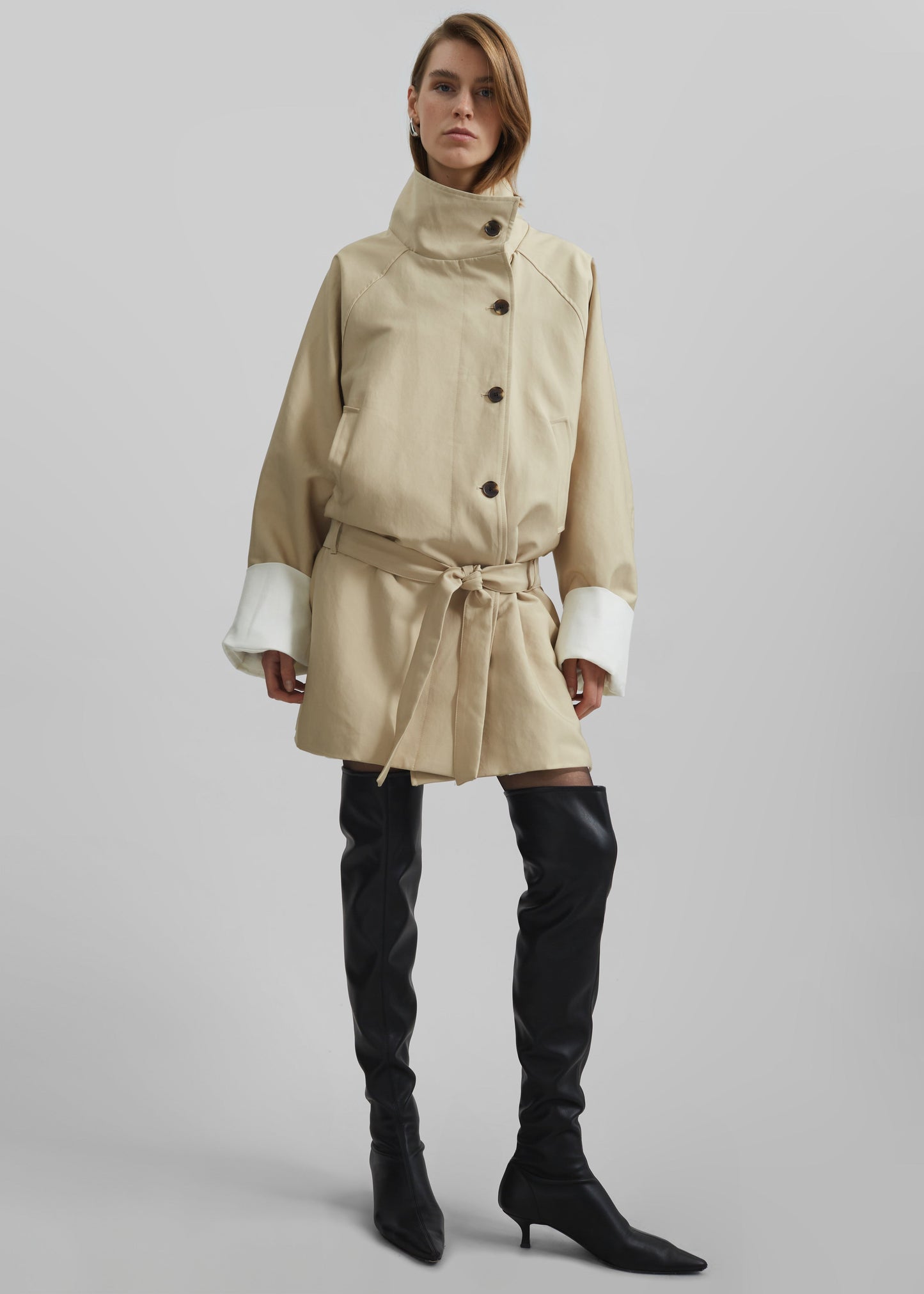 Alberta Short Trench - Beige