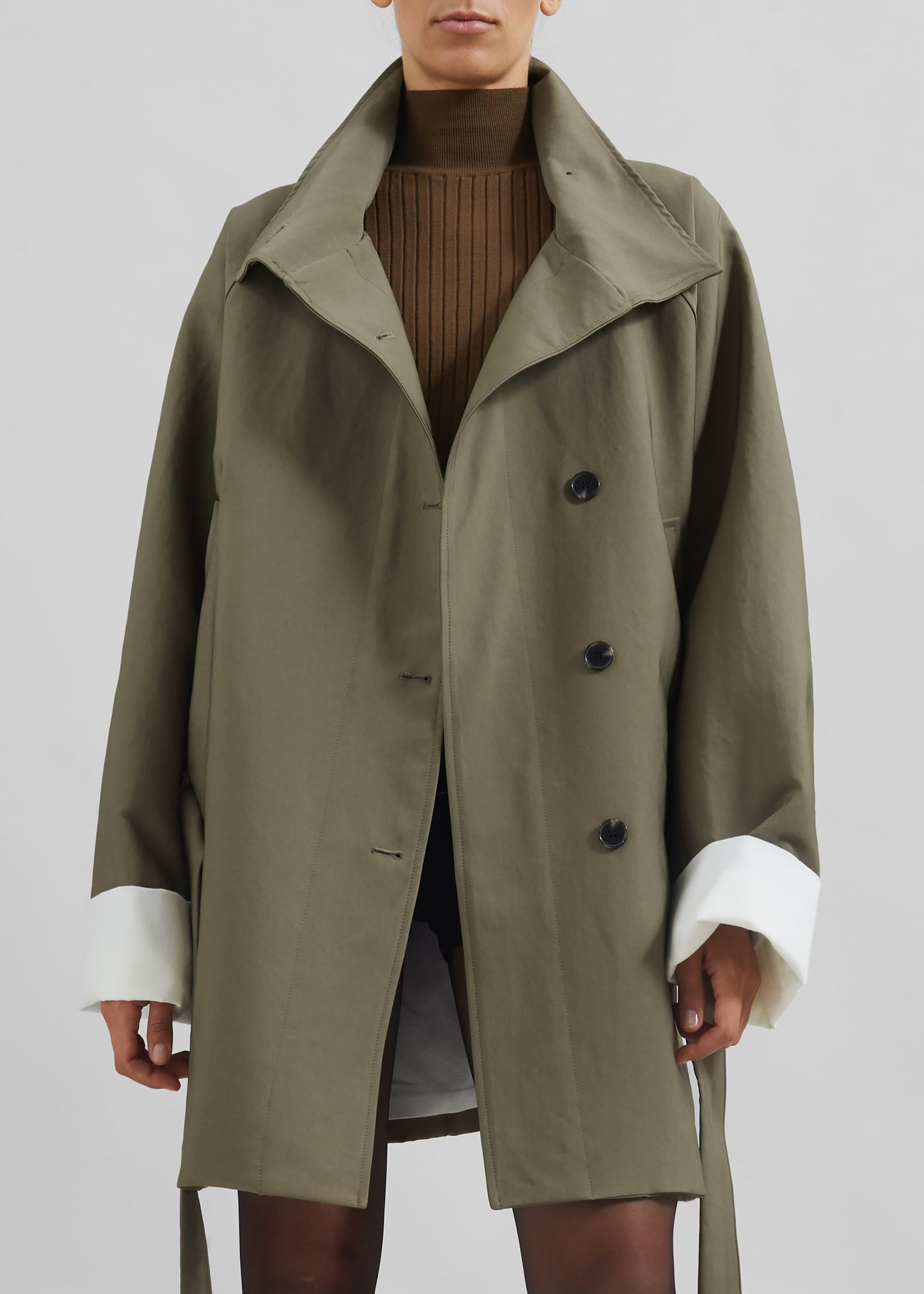 Alberta Short Trench - Khaki