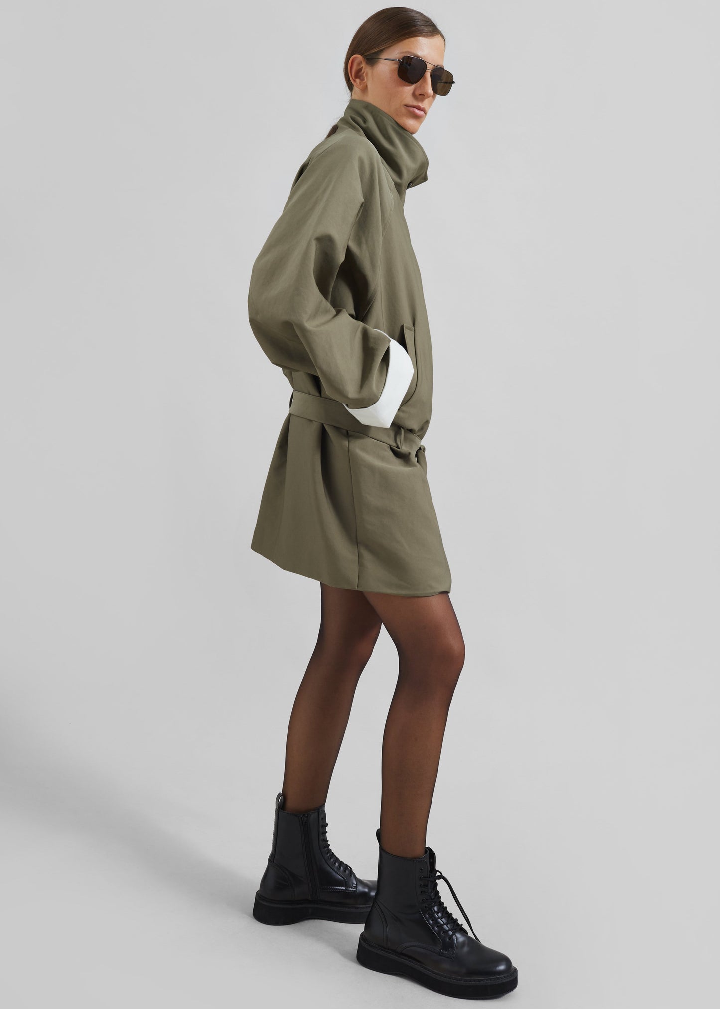 Alberta Short Trench - Khaki