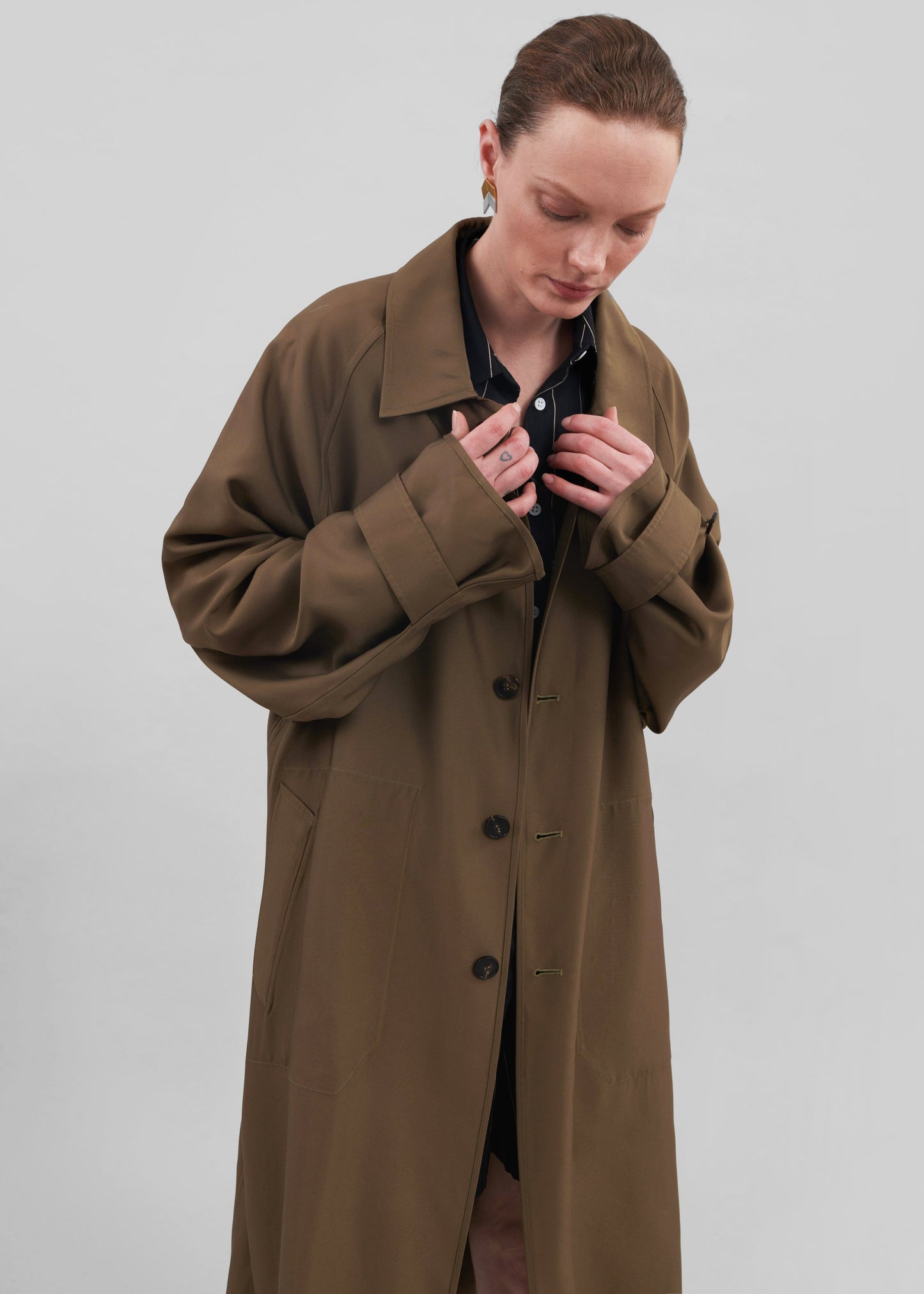 Aldrin Oversized Coat - Camel