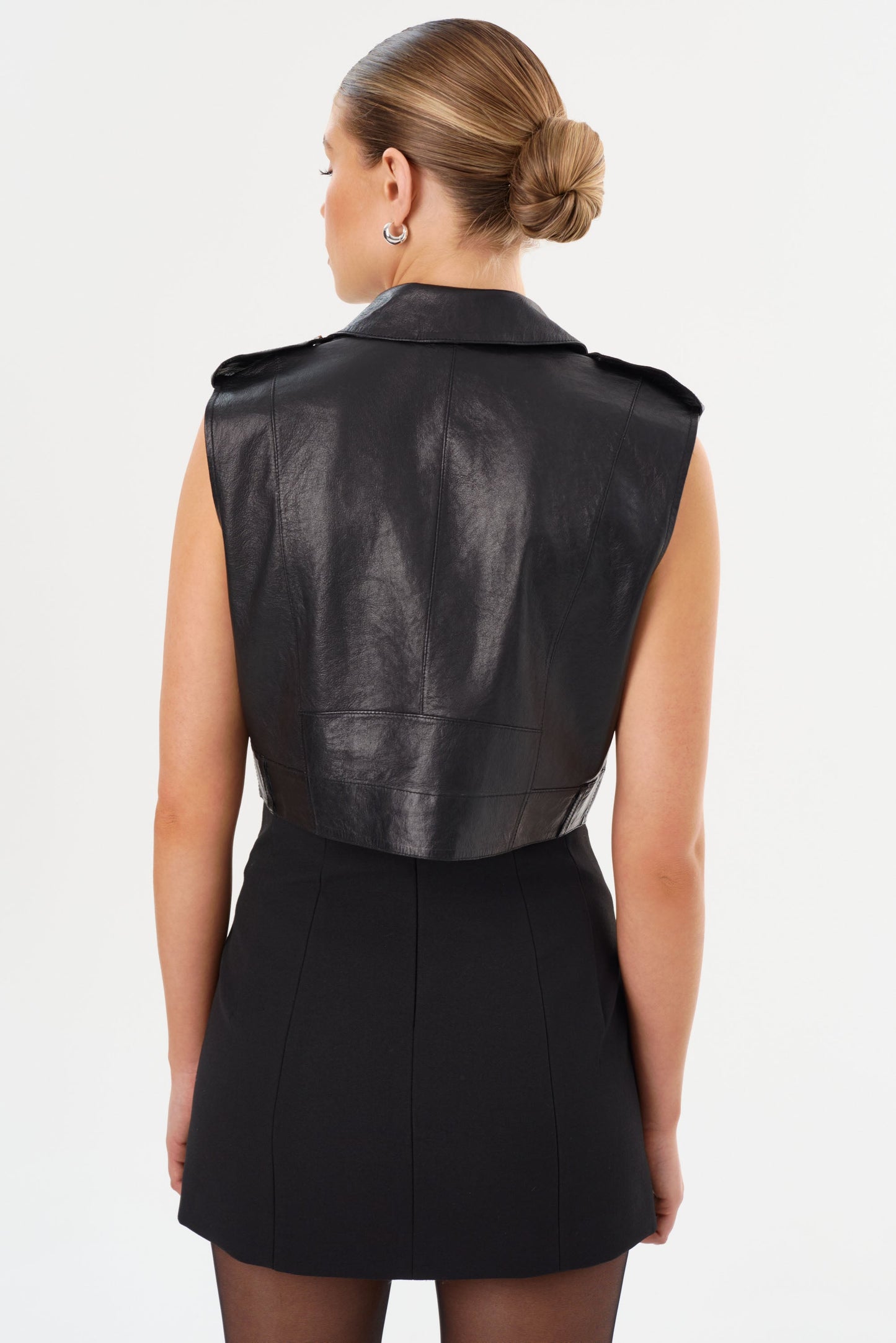 AMALIA | Leather Biker Vest