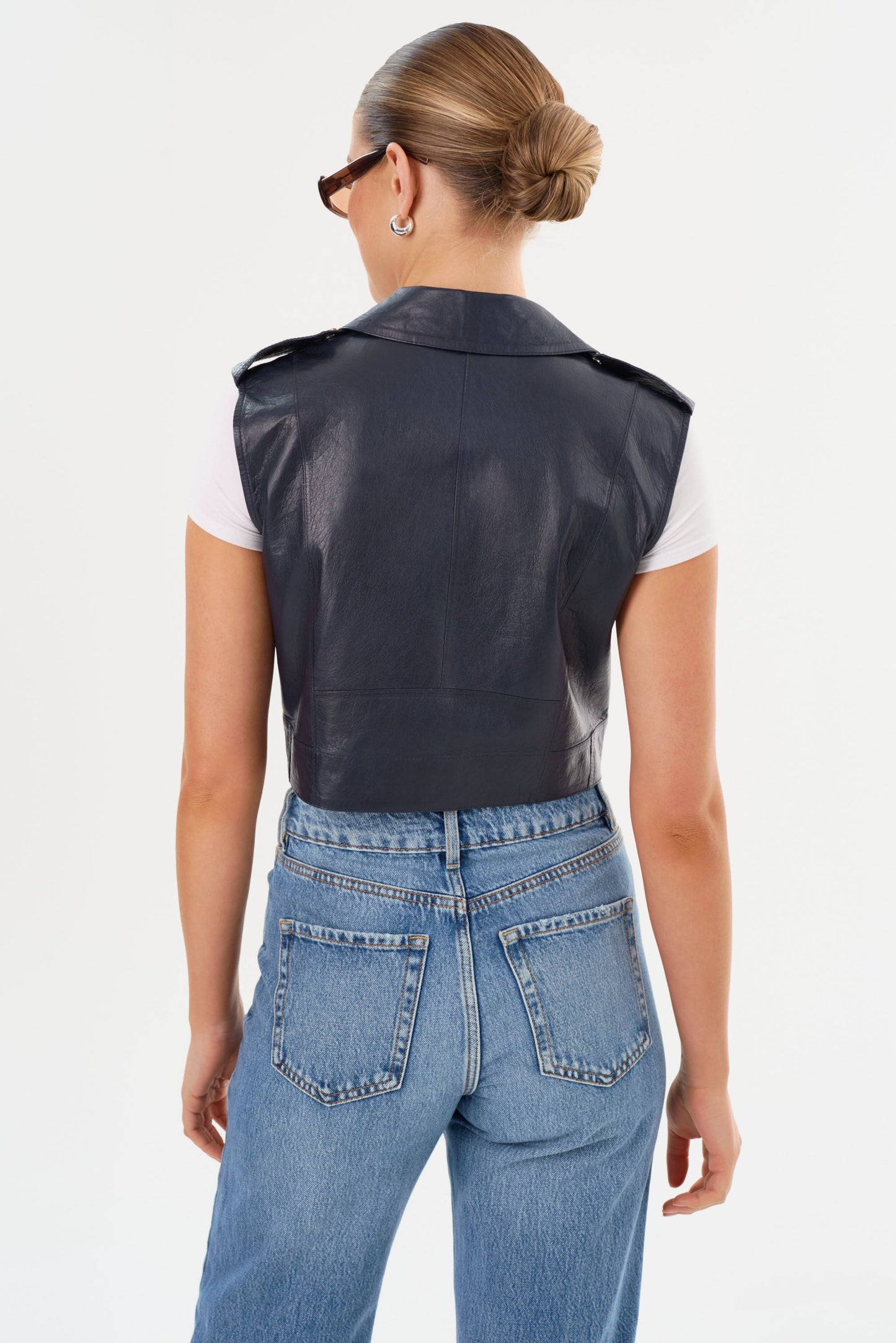 AMALIA | Leather Biker Vest