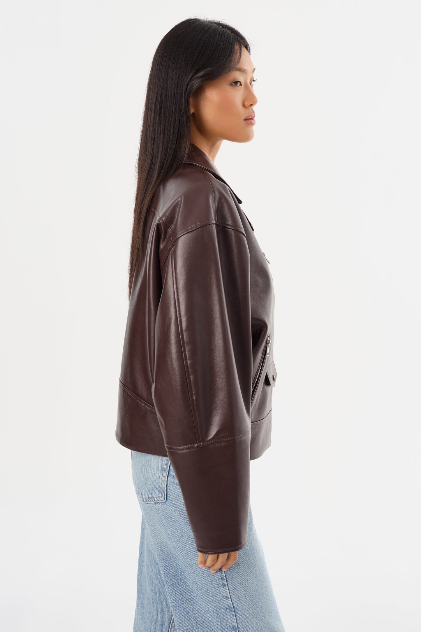 ANDRADE | Recycled Leather Biker Jacket