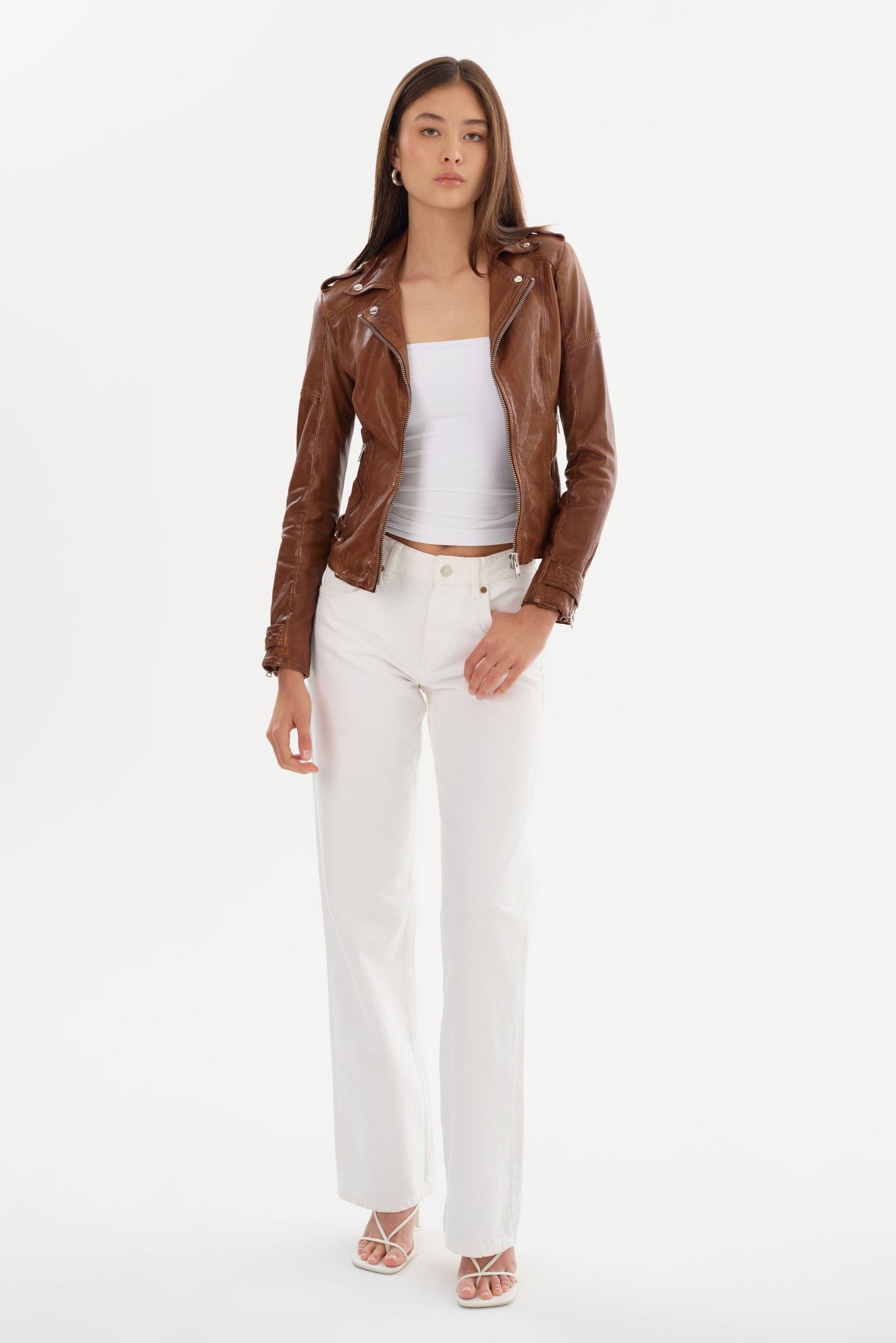 ANNA | Leather Biker Jacket