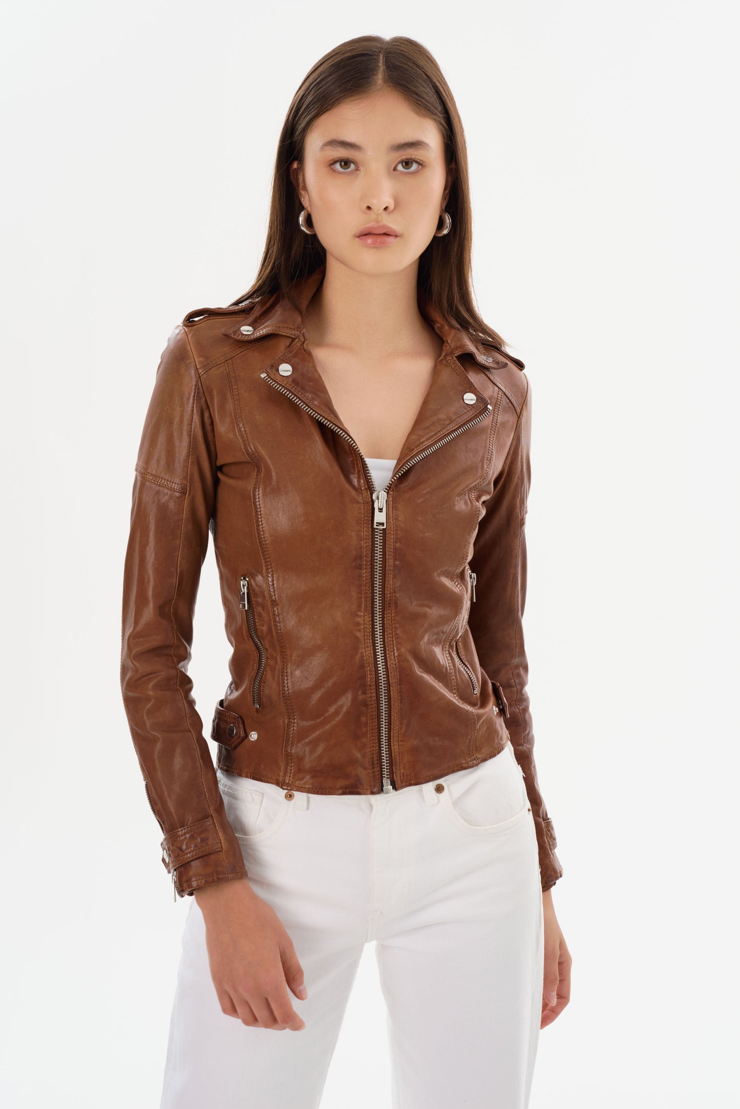 ANNA | Leather Biker Jacket