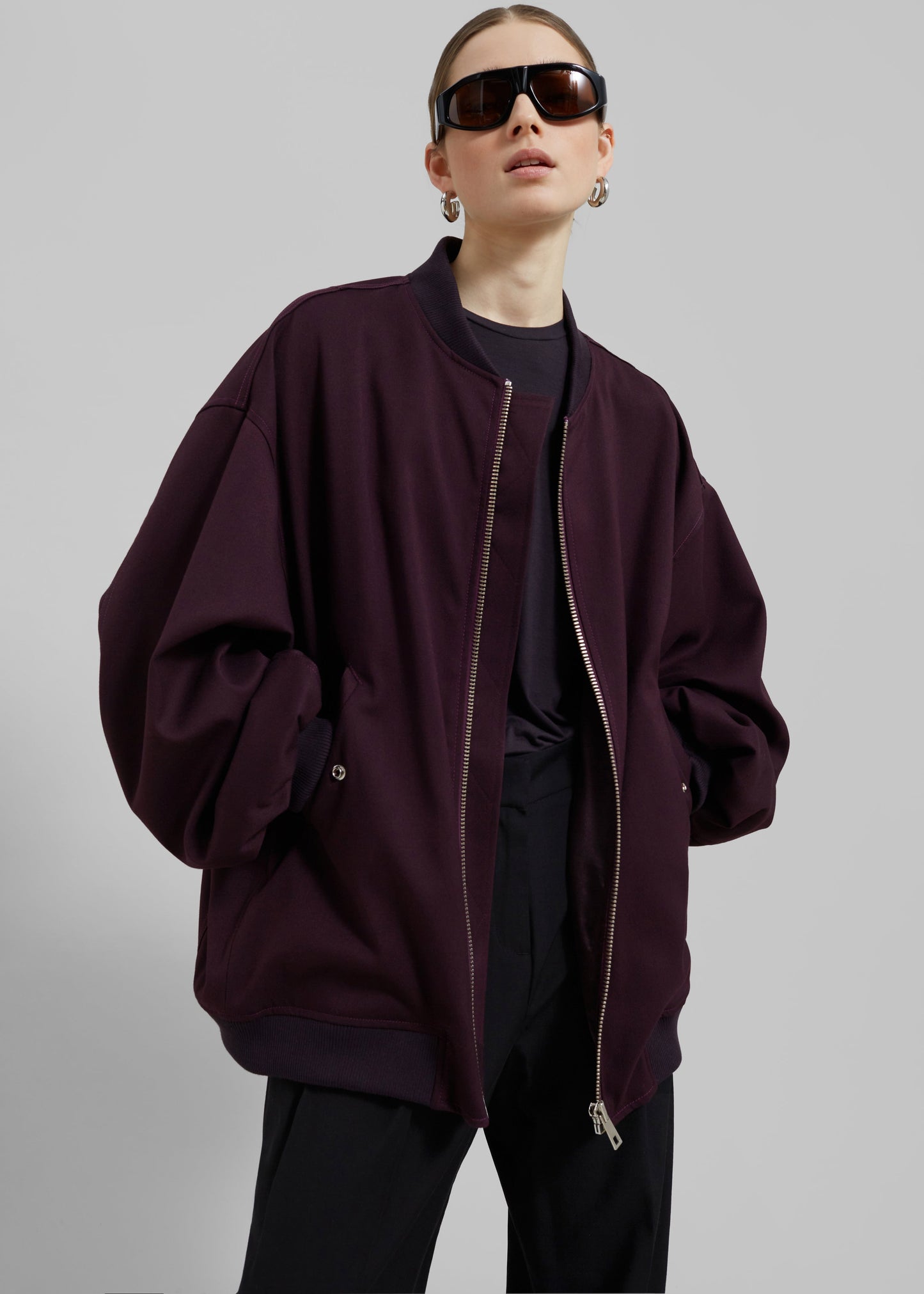 Astra Bomber Jacket - Burgundy