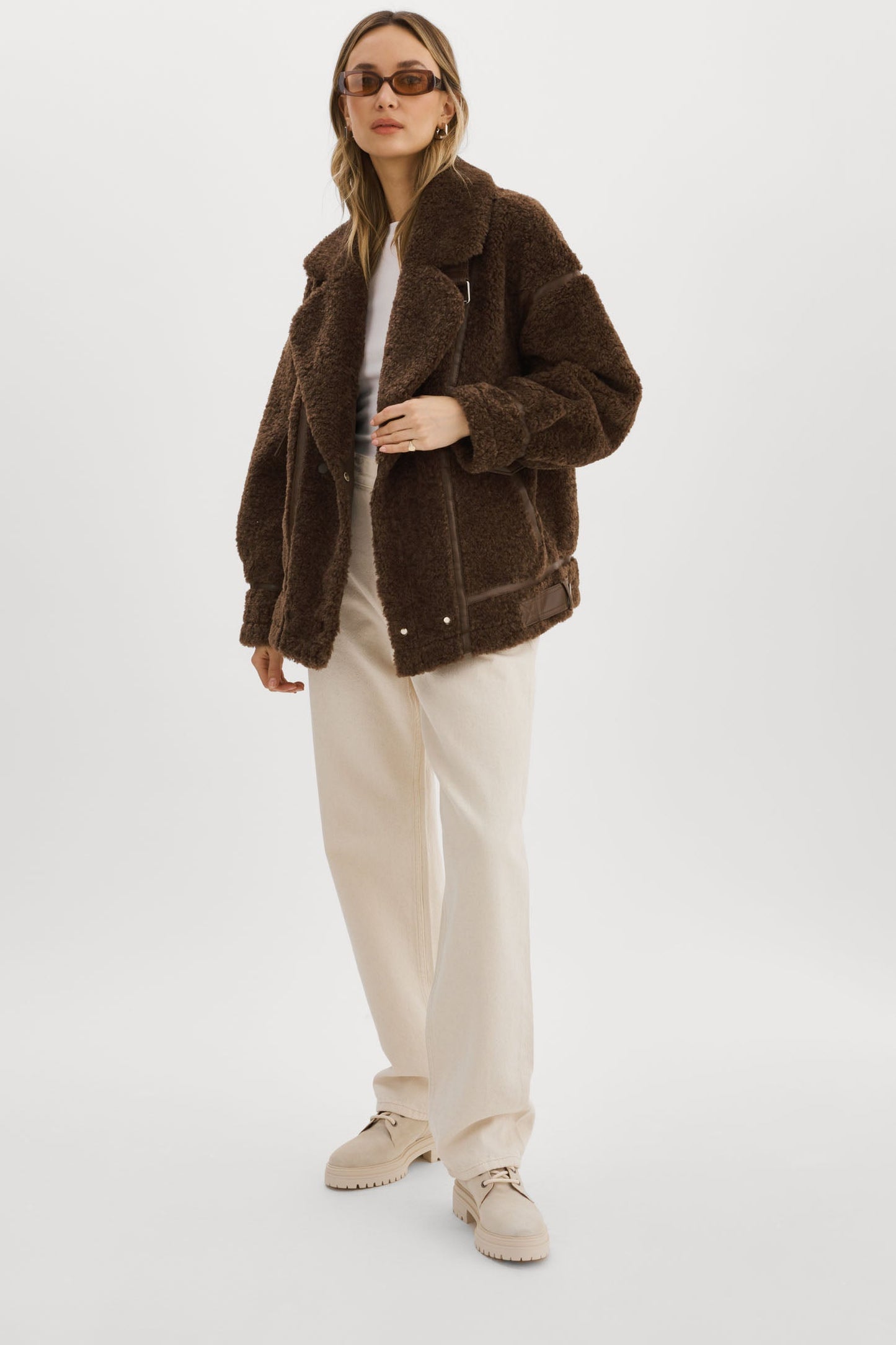 BADU | Oversized Faux Shearling Jacket