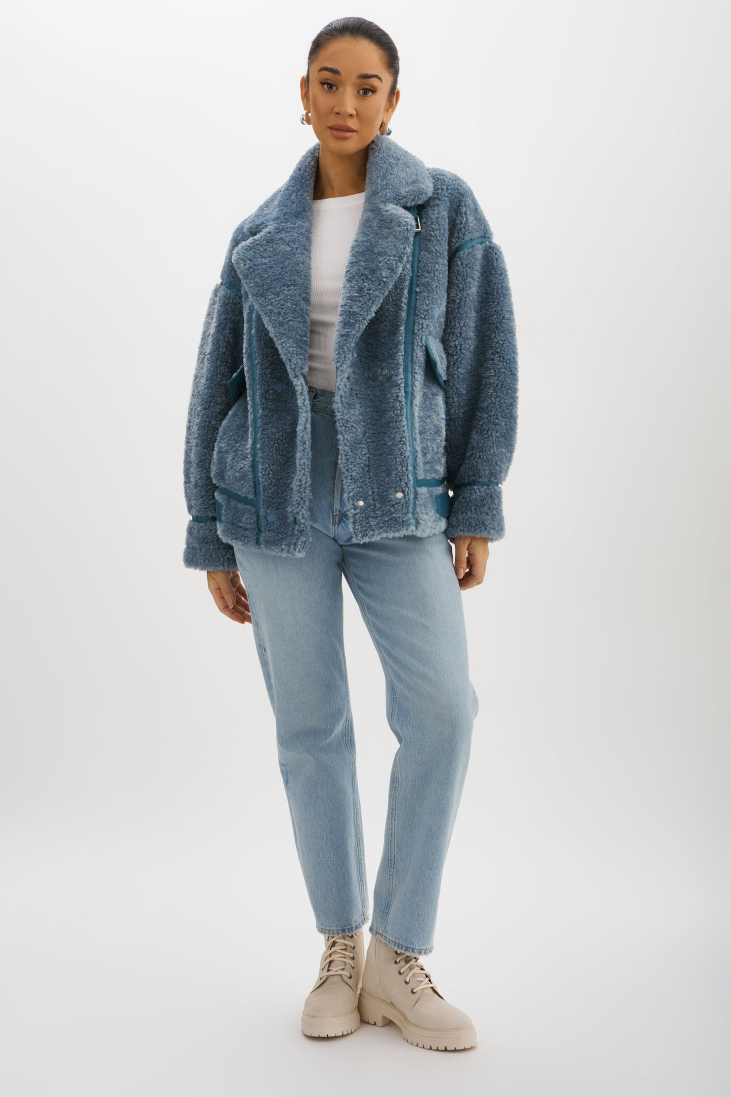 BADU | Oversized Faux Shearling Jacket