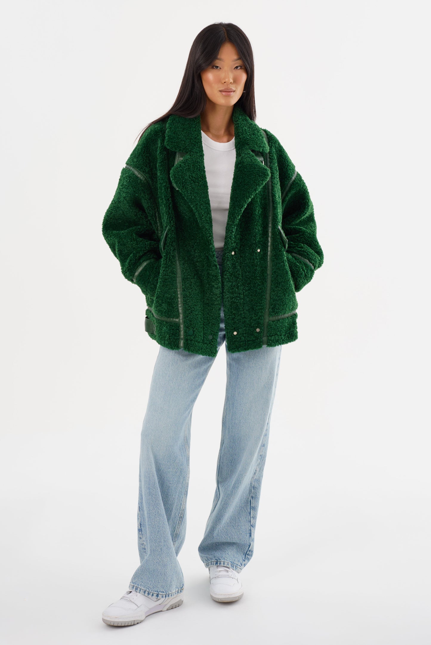 BADU | Oversized Faux Shearling Jacket