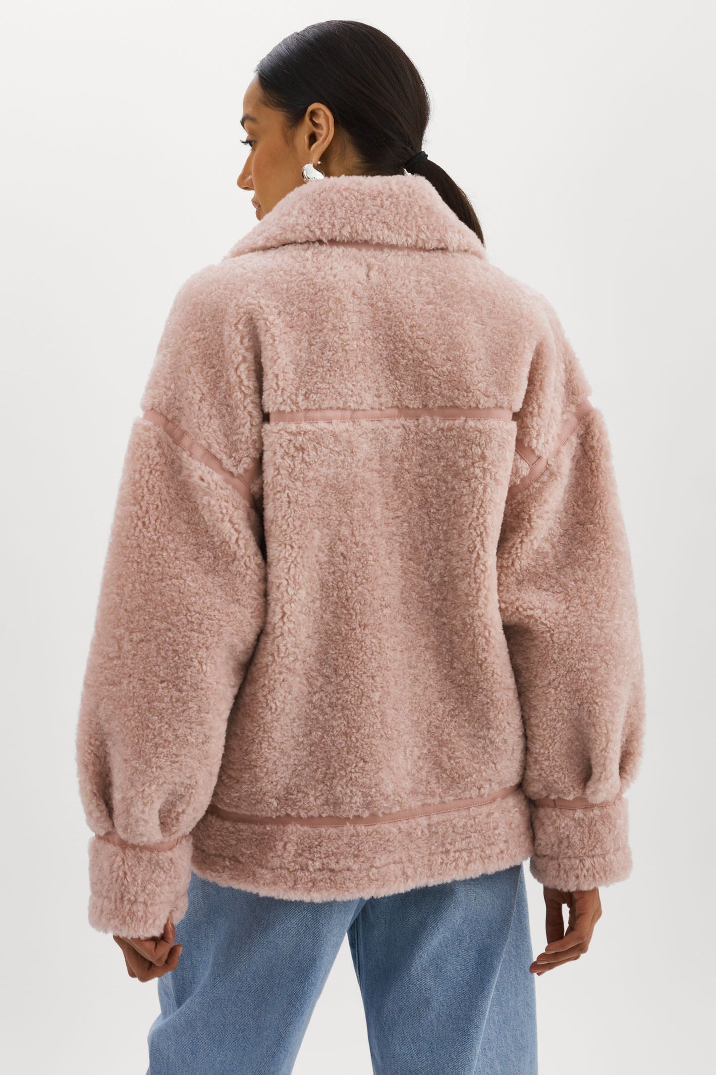 BADU | Oversized Faux Shearling Jacket