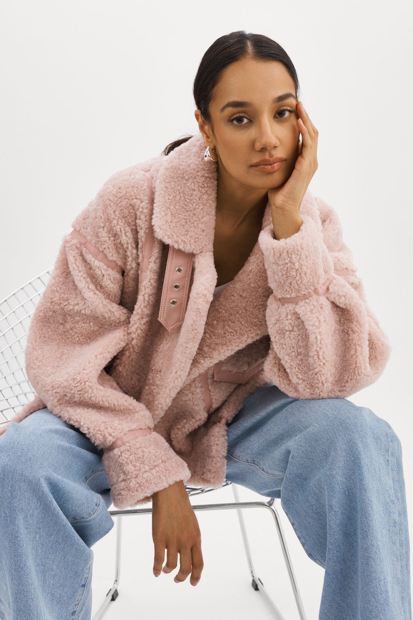 BADU | Oversized Faux Shearling Jacket