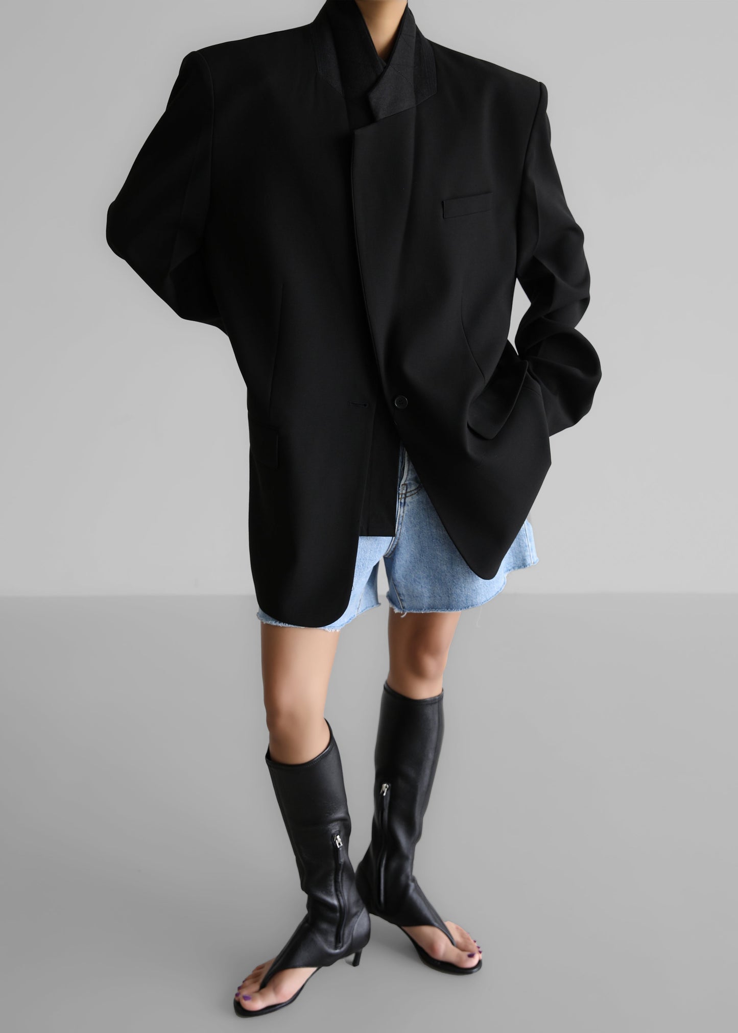 Billie Oversized Blazer - Black