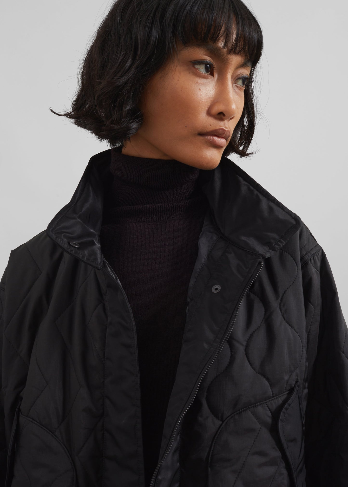 Birka Quilted Jacket - Black