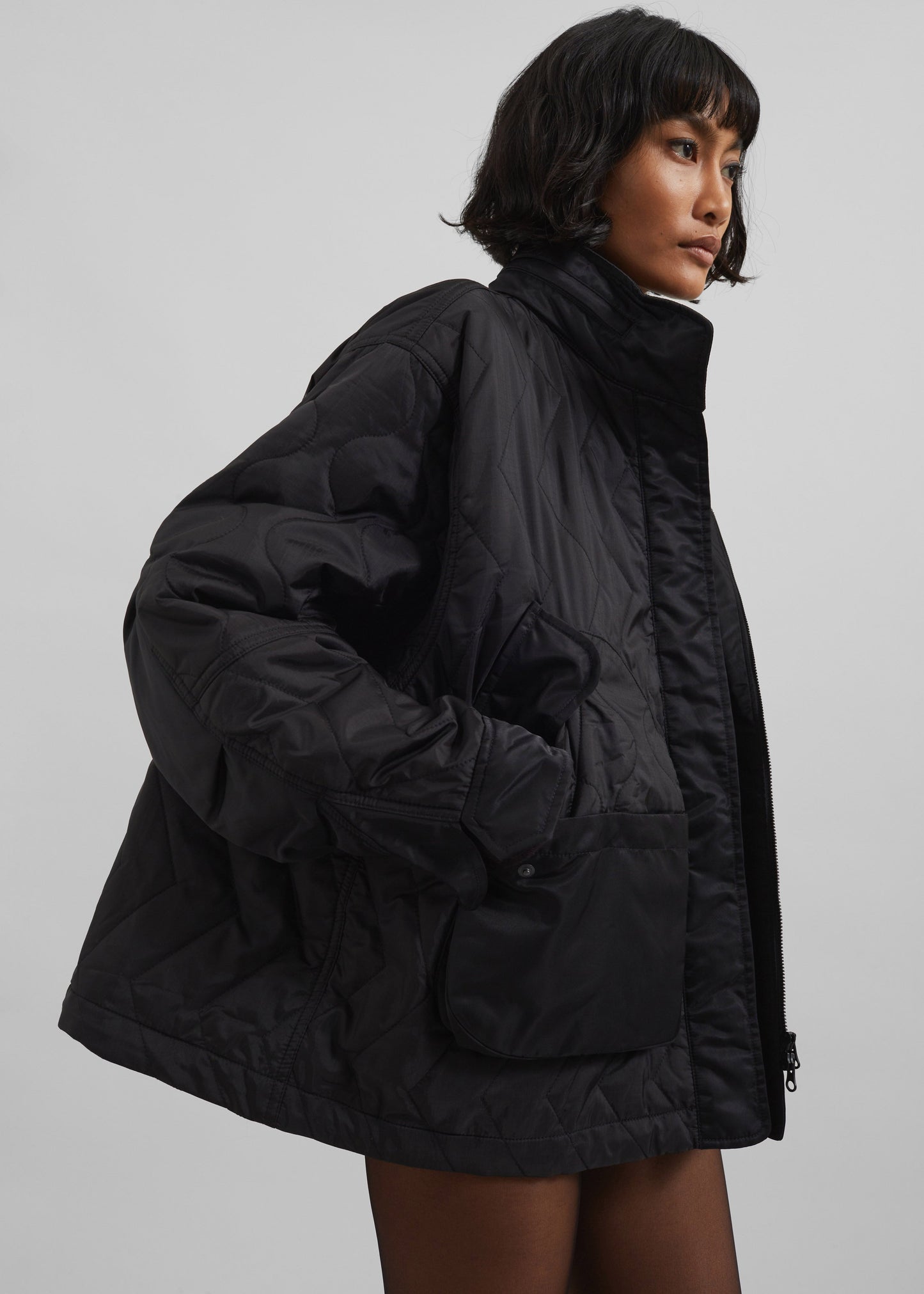 Birka Quilted Jacket - Black