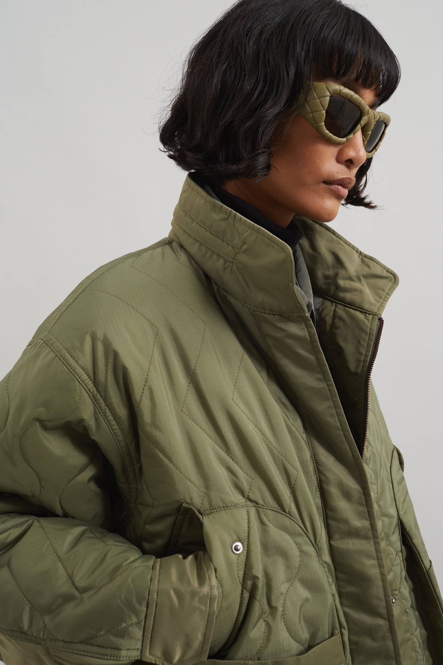 Birka Quilted Jacket - Green