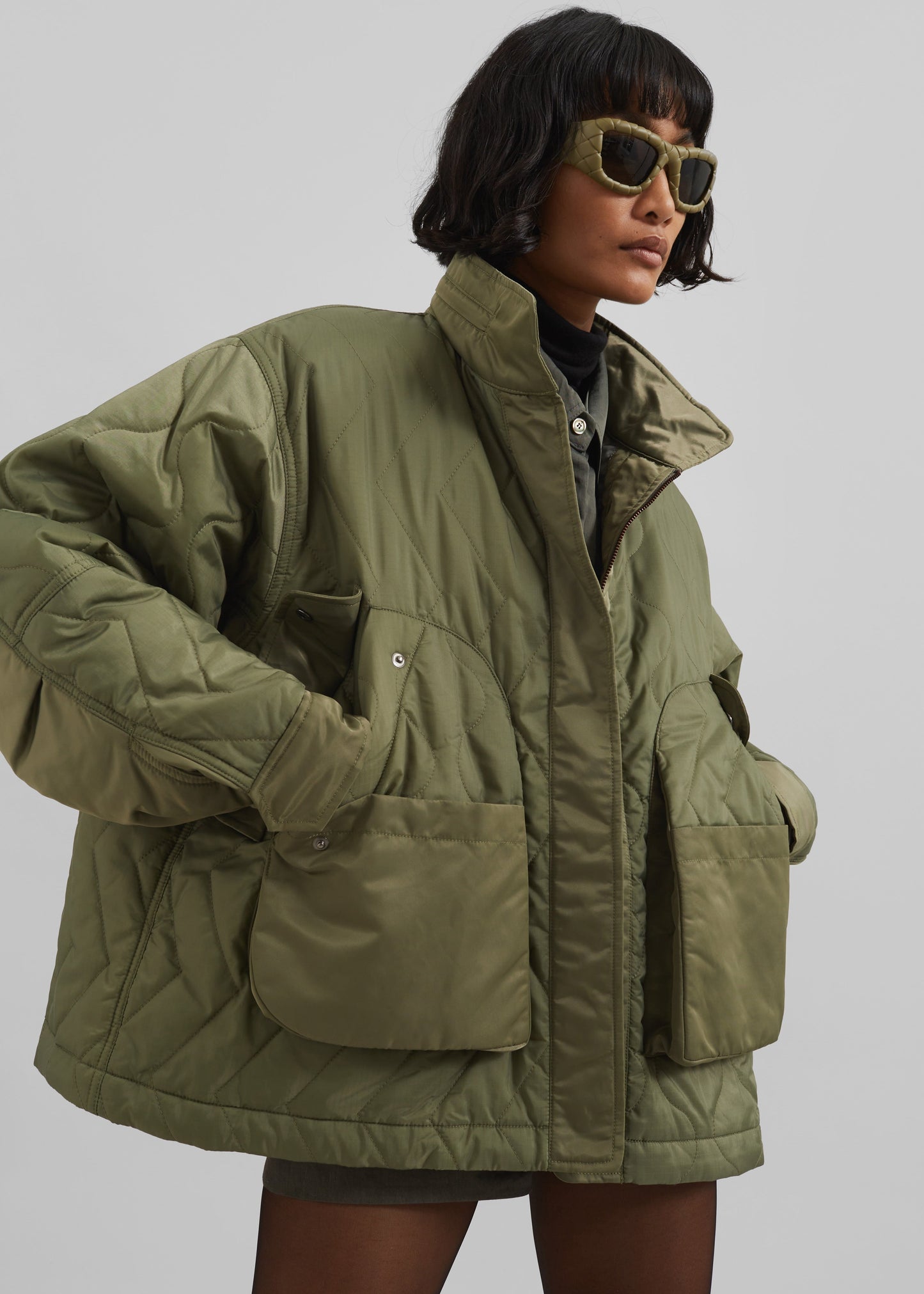 Birka Quilted Jacket - Green