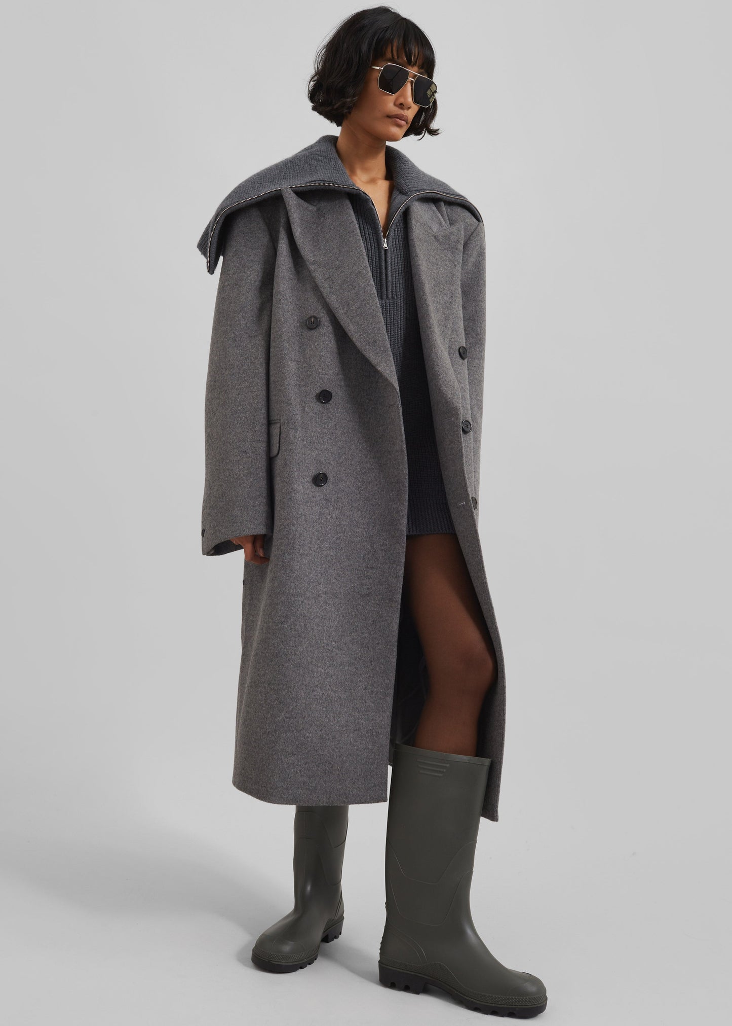 Birnam Wool Coat - Grey