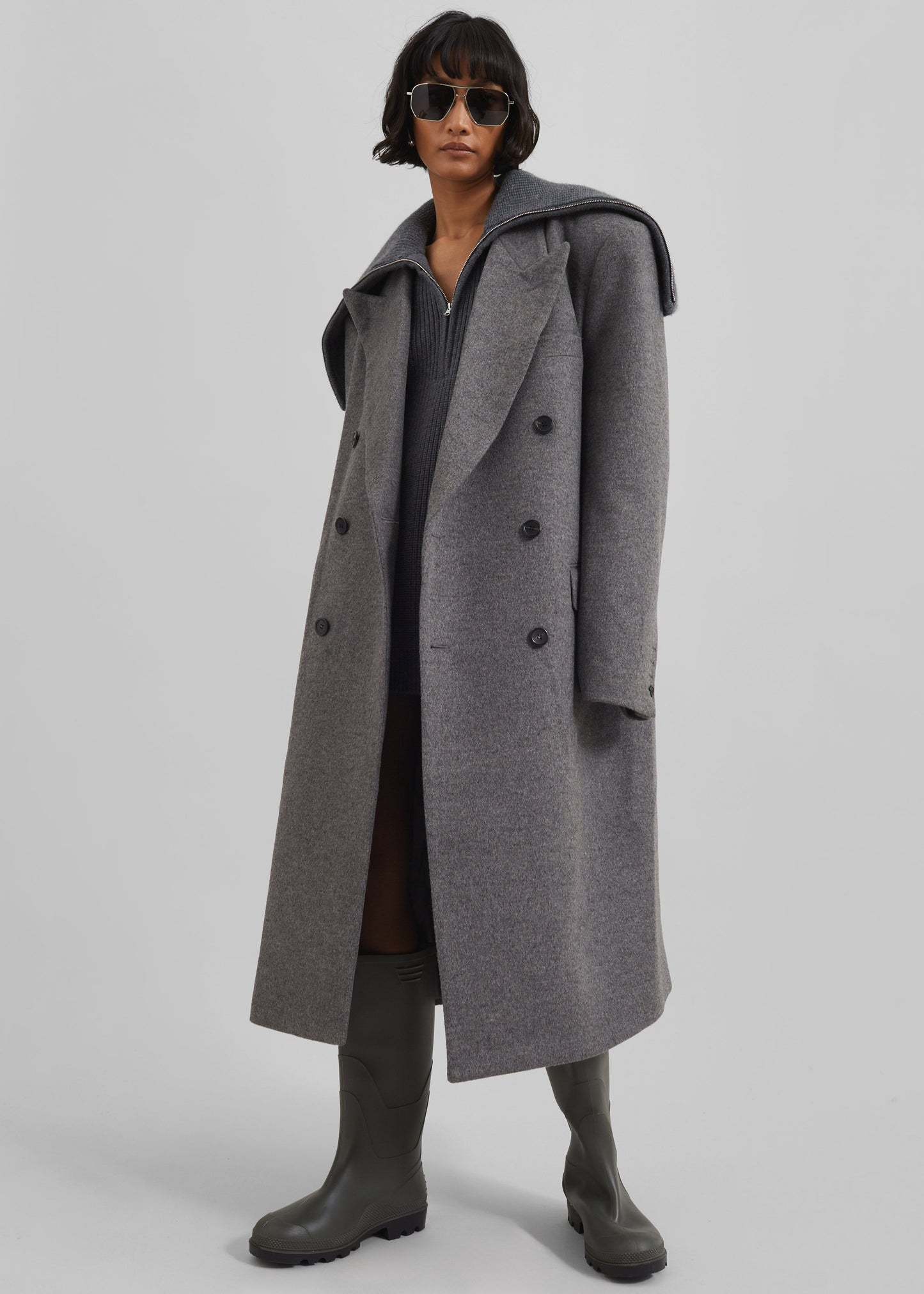 Birnam Wool Coat - Grey