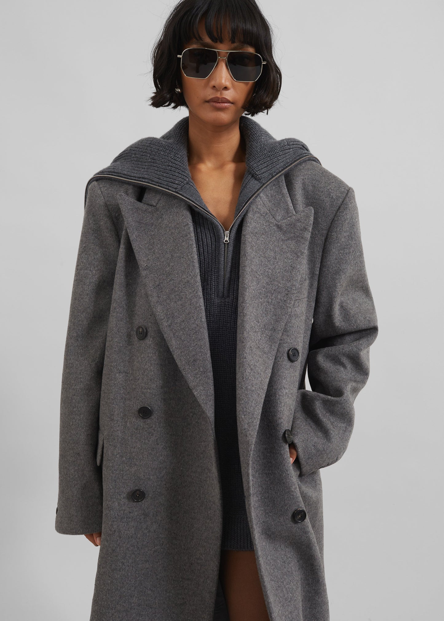 Birnam Wool Coat - Grey