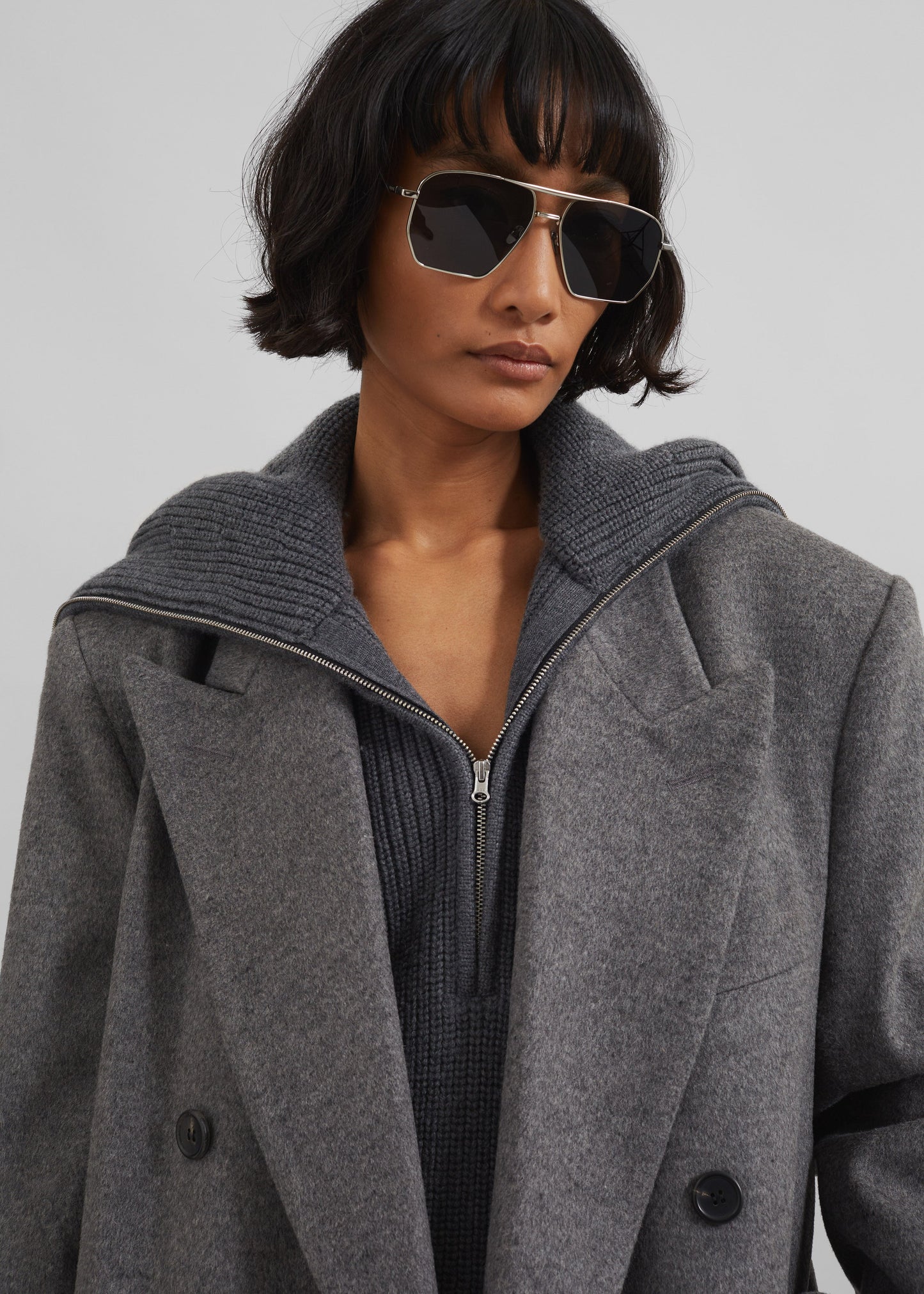 Birnam Wool Coat - Grey