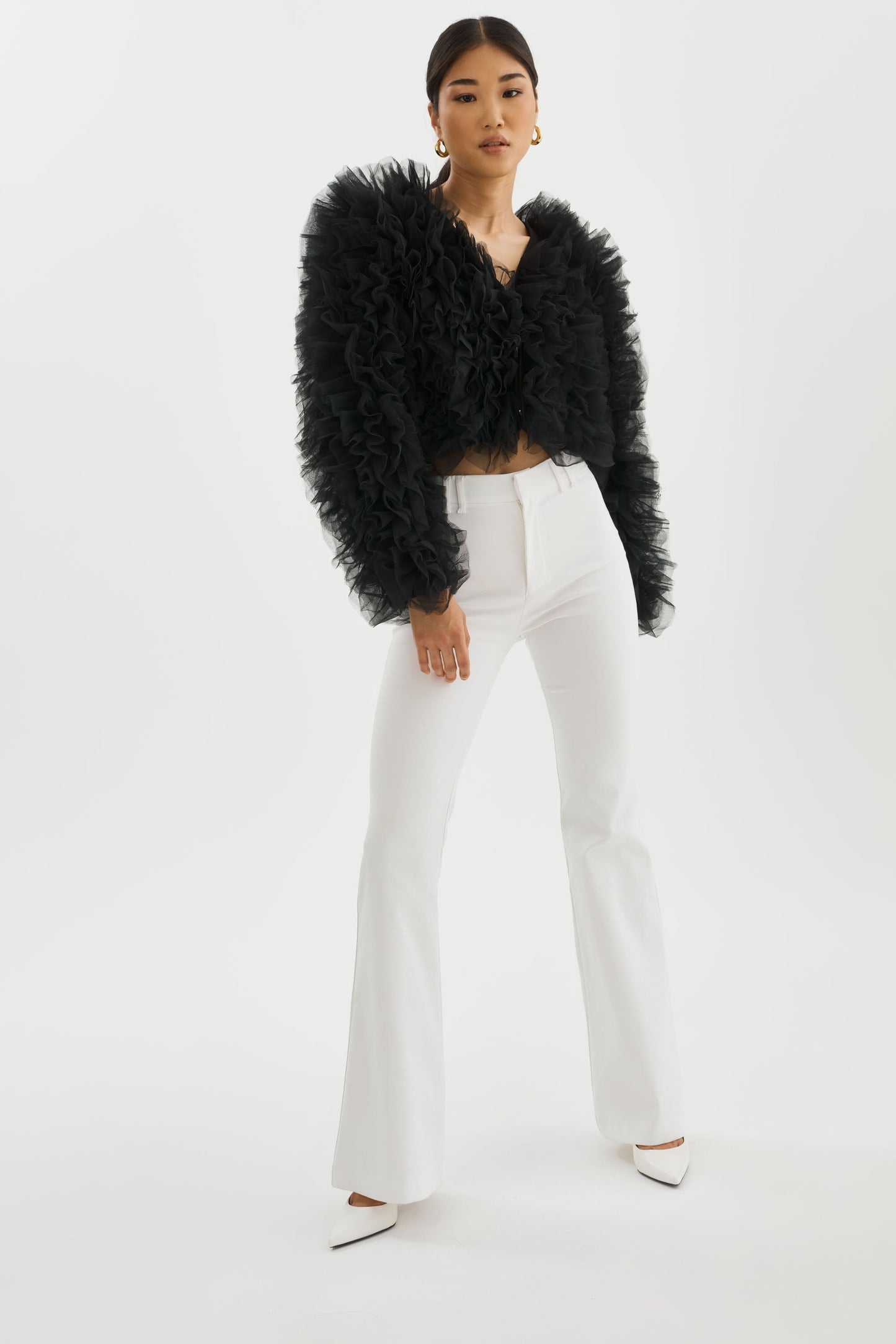 BRITNY | Ruffle Tulle Jacket