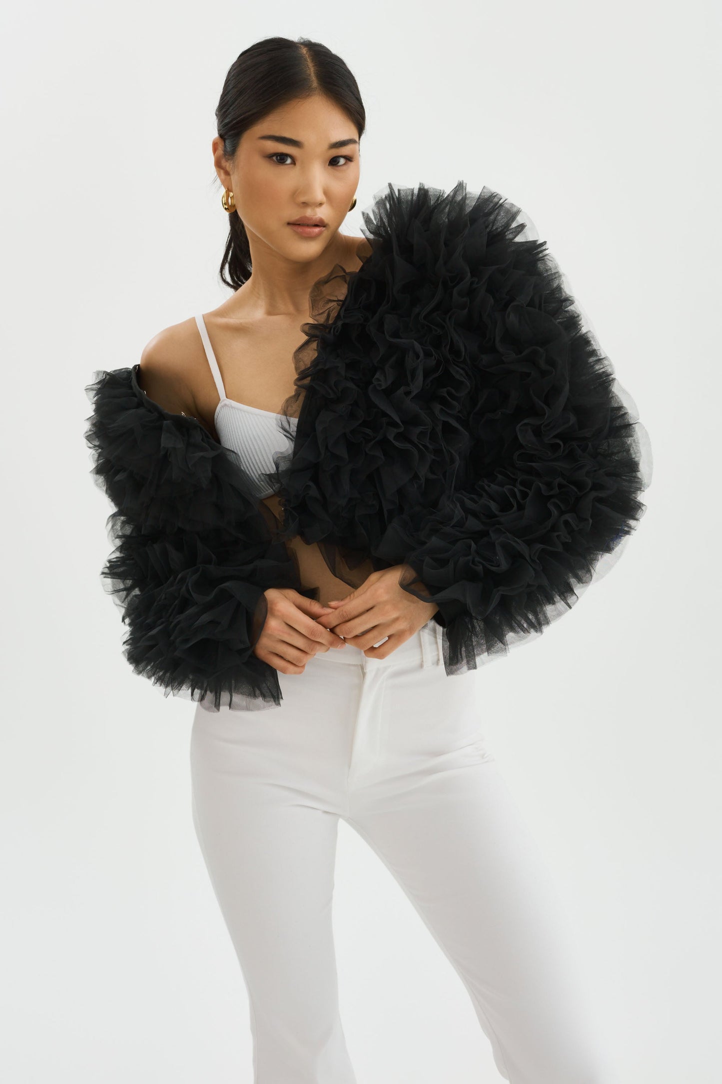 BRITNY | Ruffle Tulle Jacket