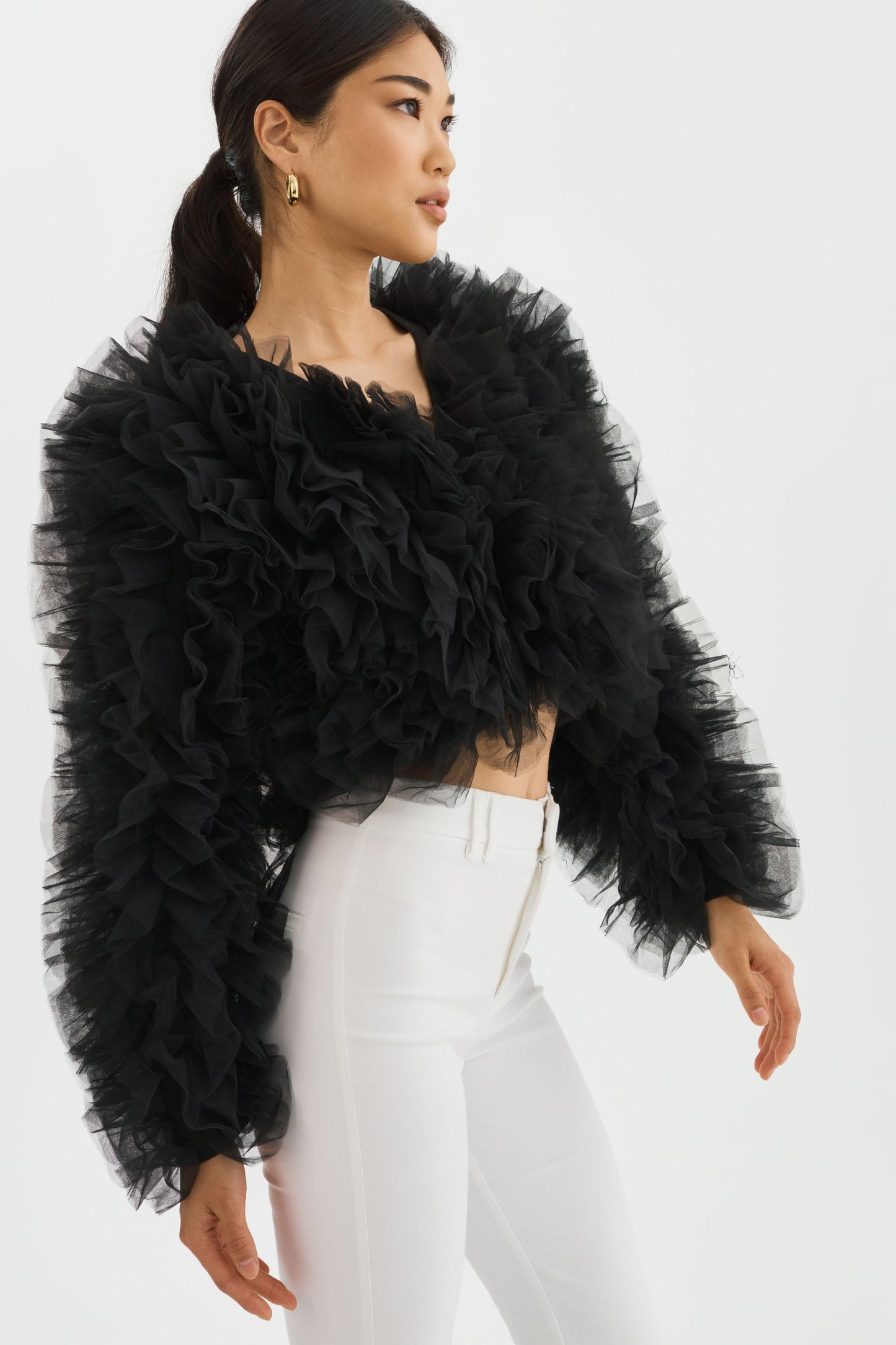 BRITNY | Ruffle Tulle Jacket